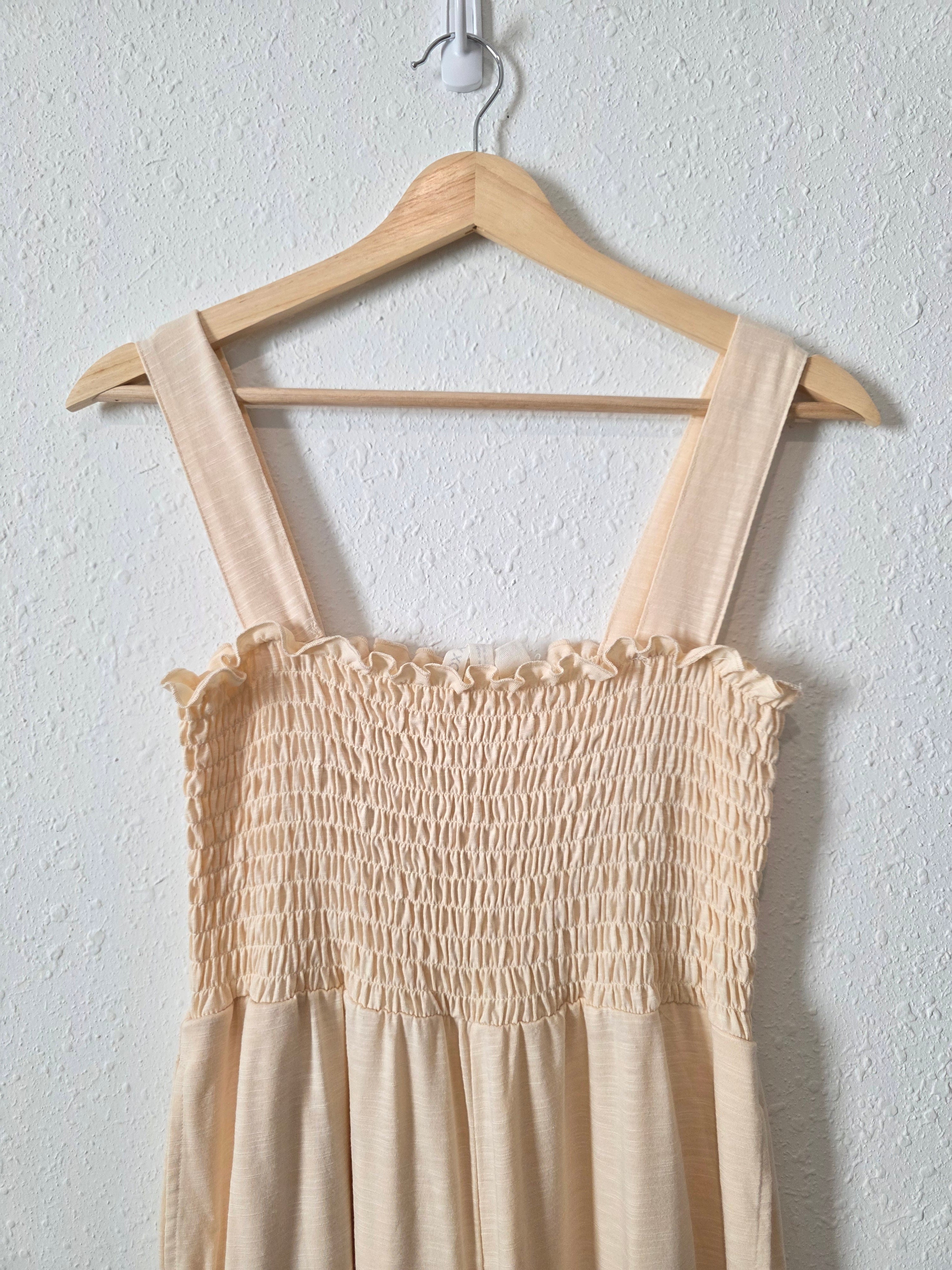 Roxy Smocked Wide Leg Jumpsuit (M)