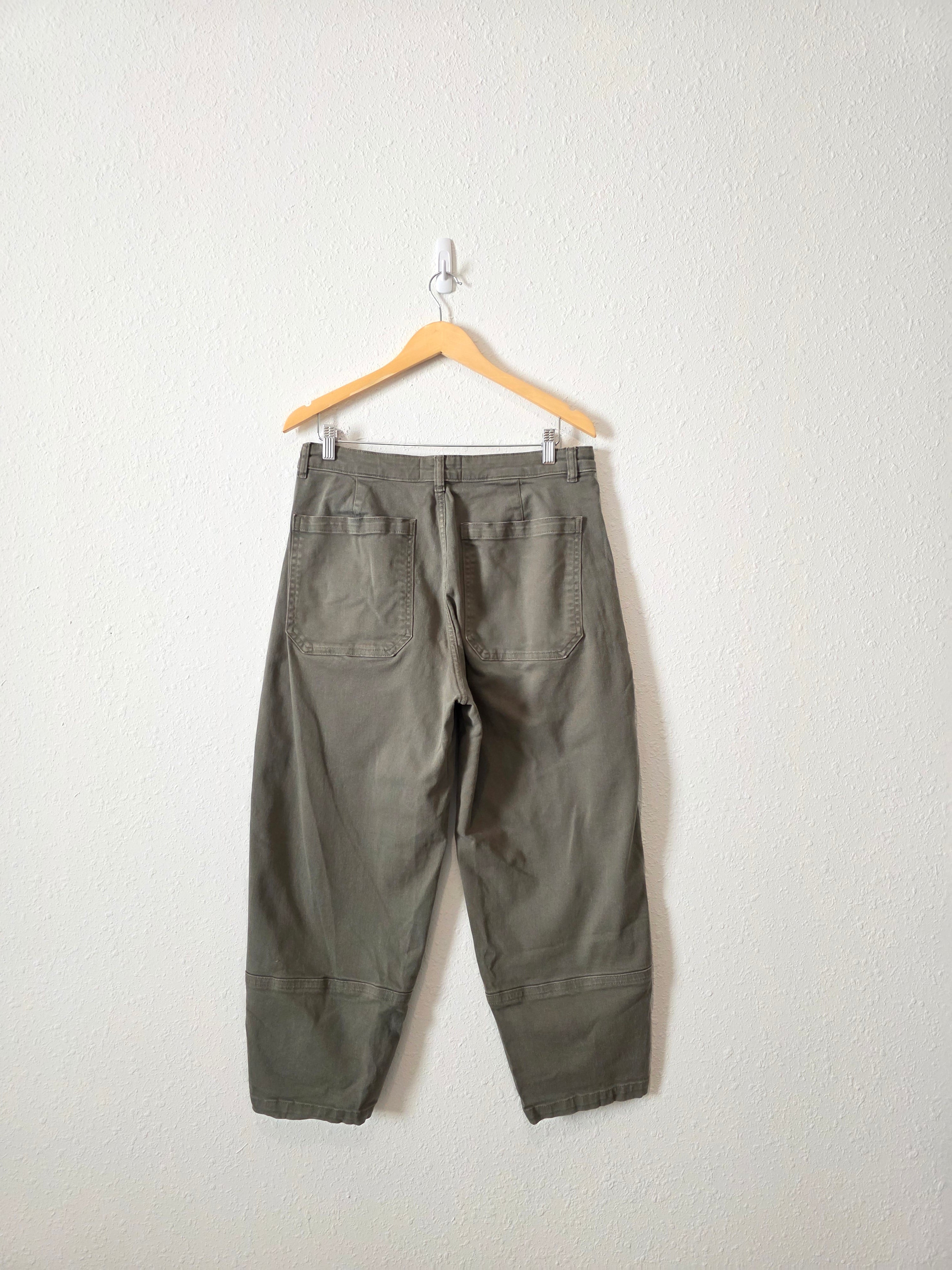 Quince Green Barrel Pants (14)