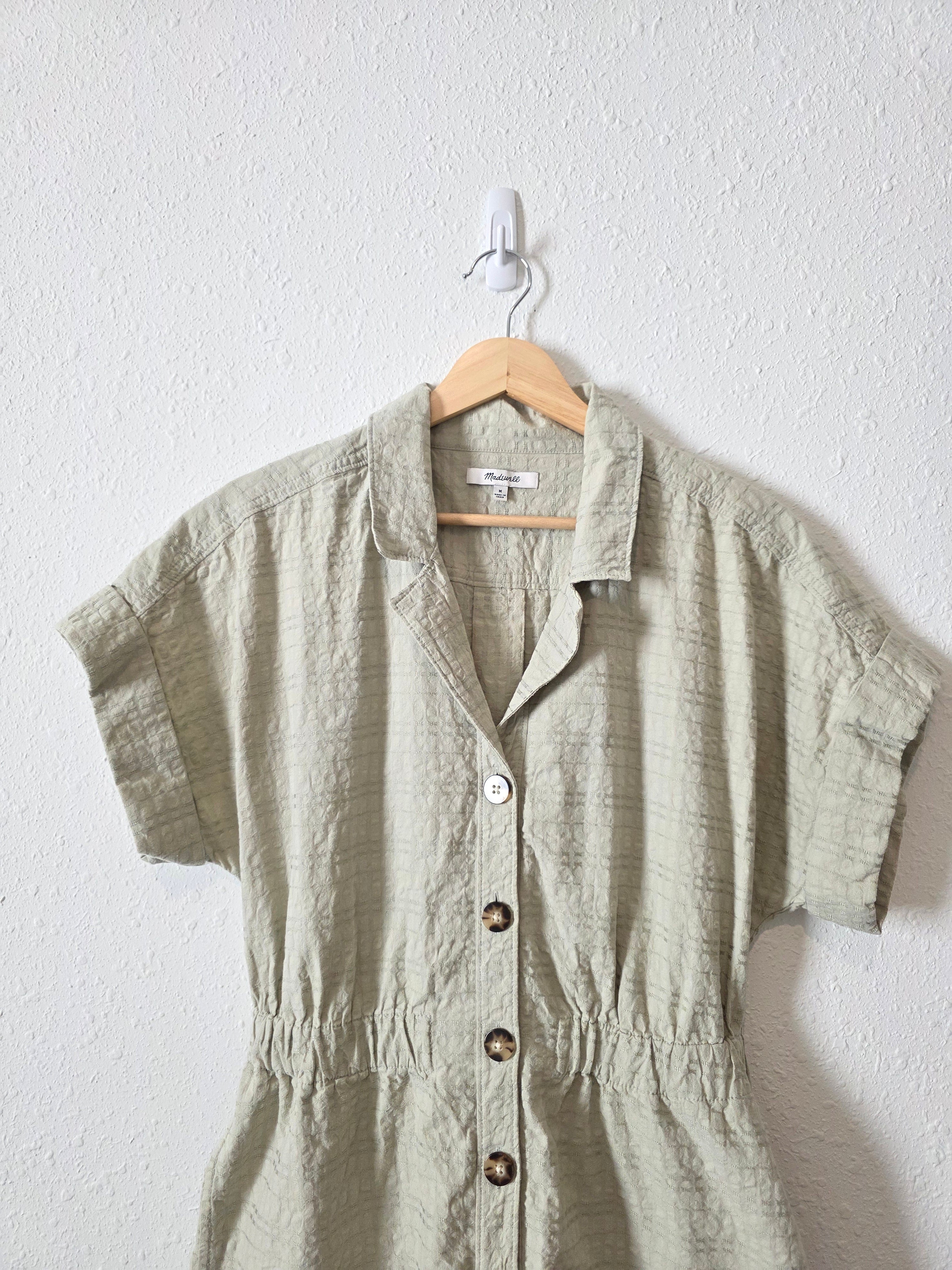Madewell Green Textured Romper (M)