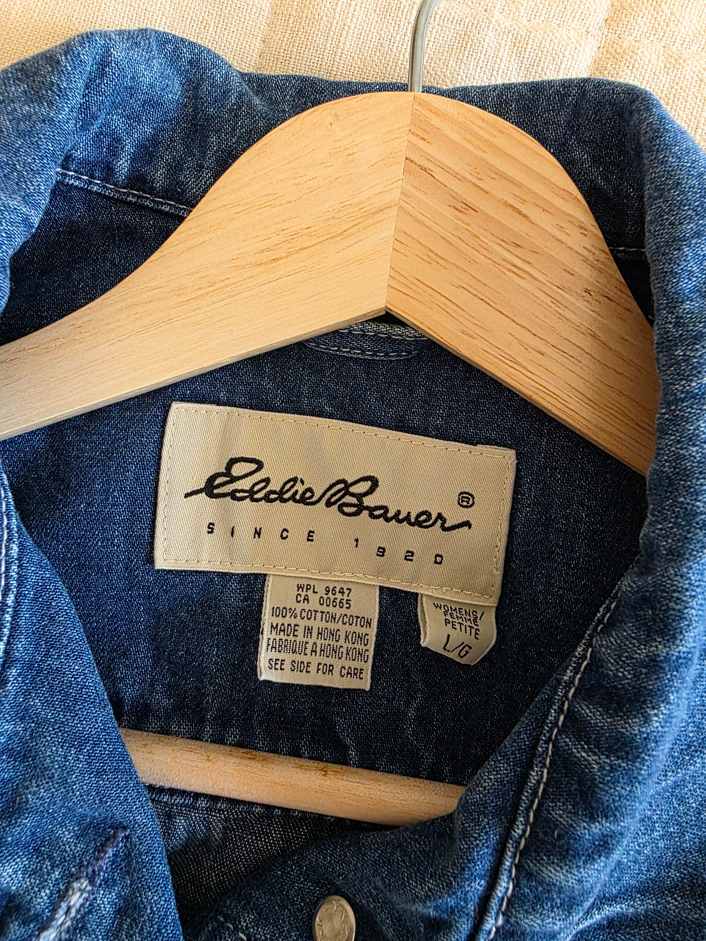 Vintage Eddie Bauer Denim Vest (L)