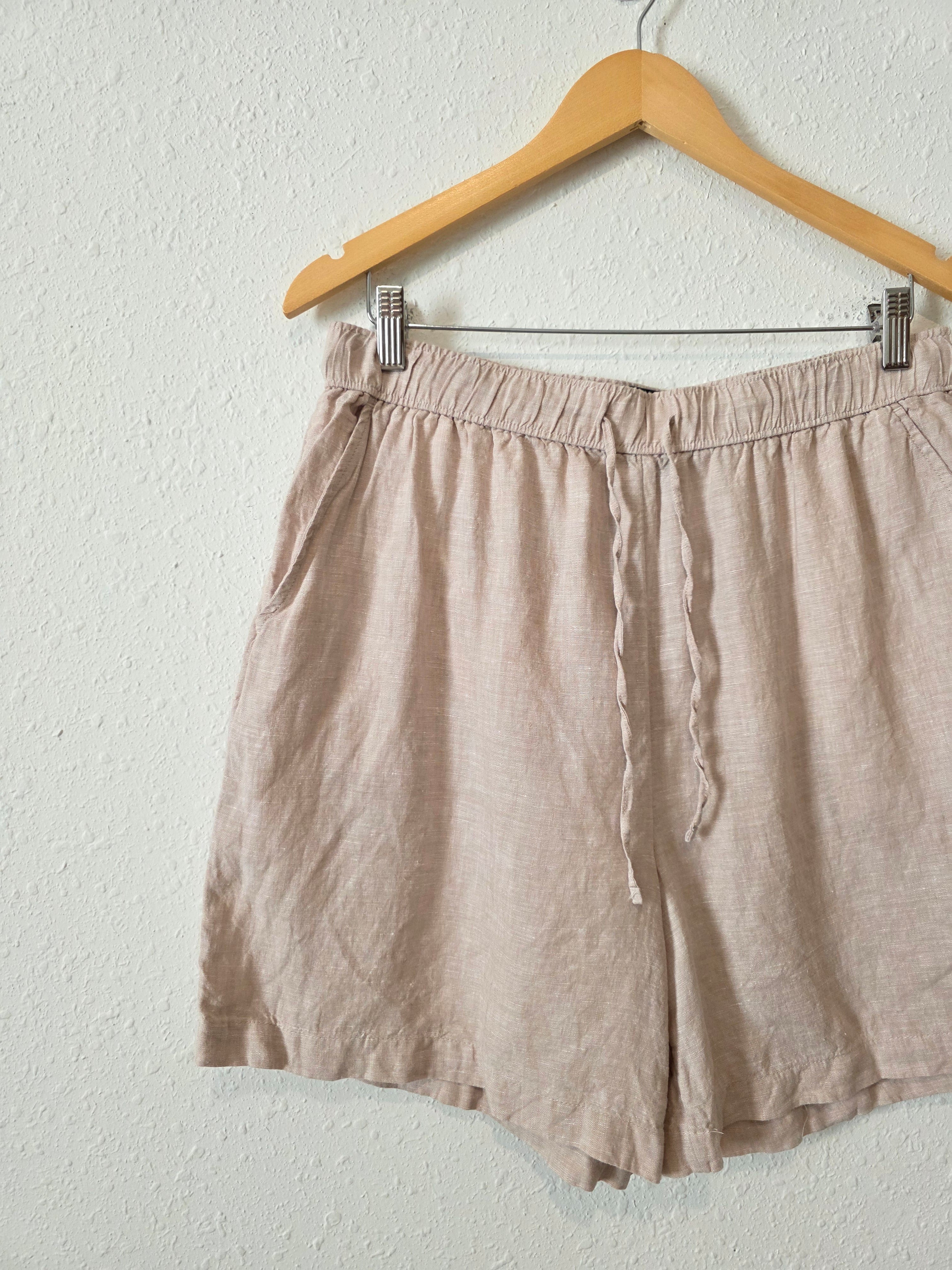 Linen Relaxed Shorts (L)