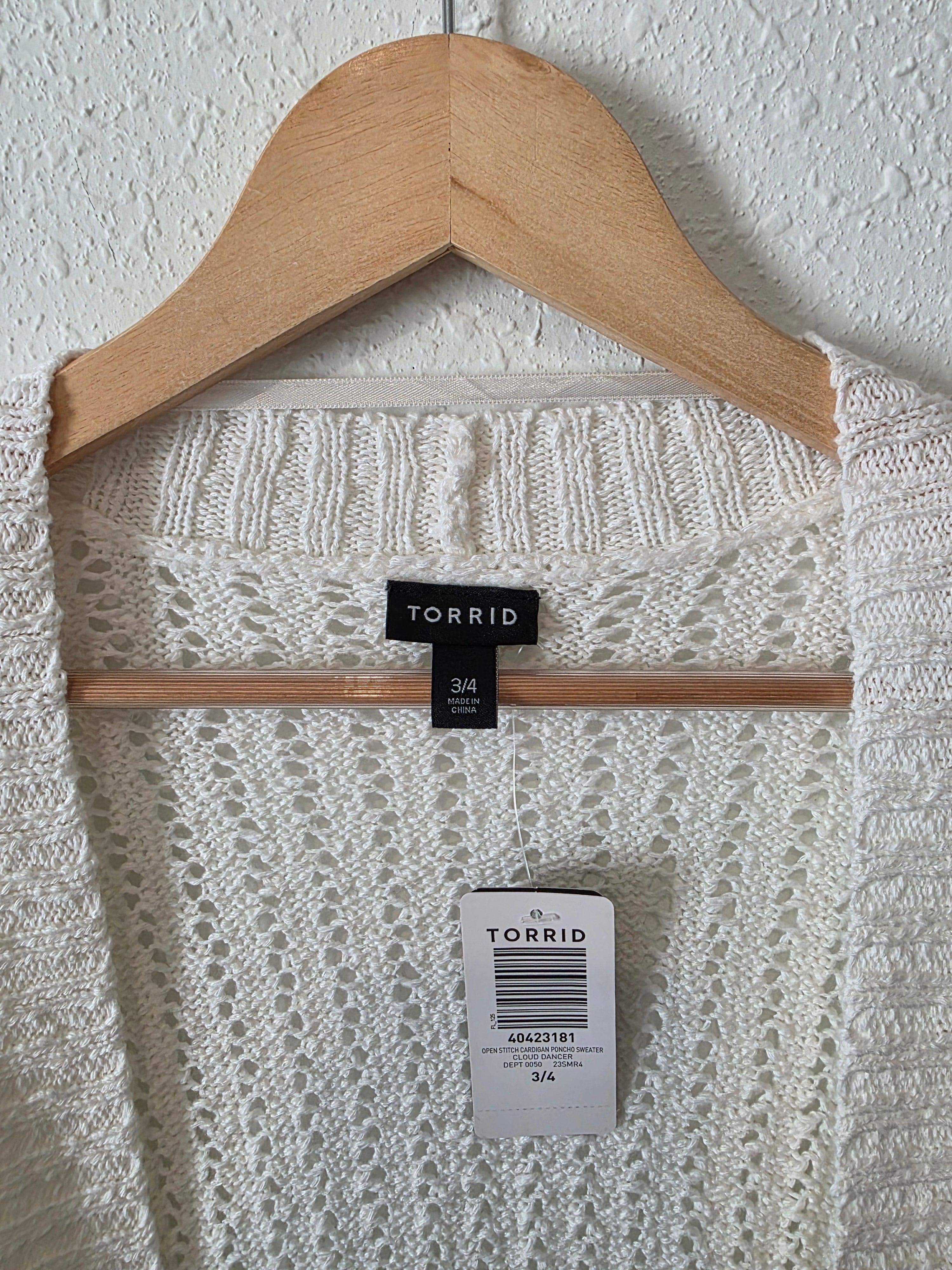 NEW Torrid Open Stitch Cardigan (3X/4X)