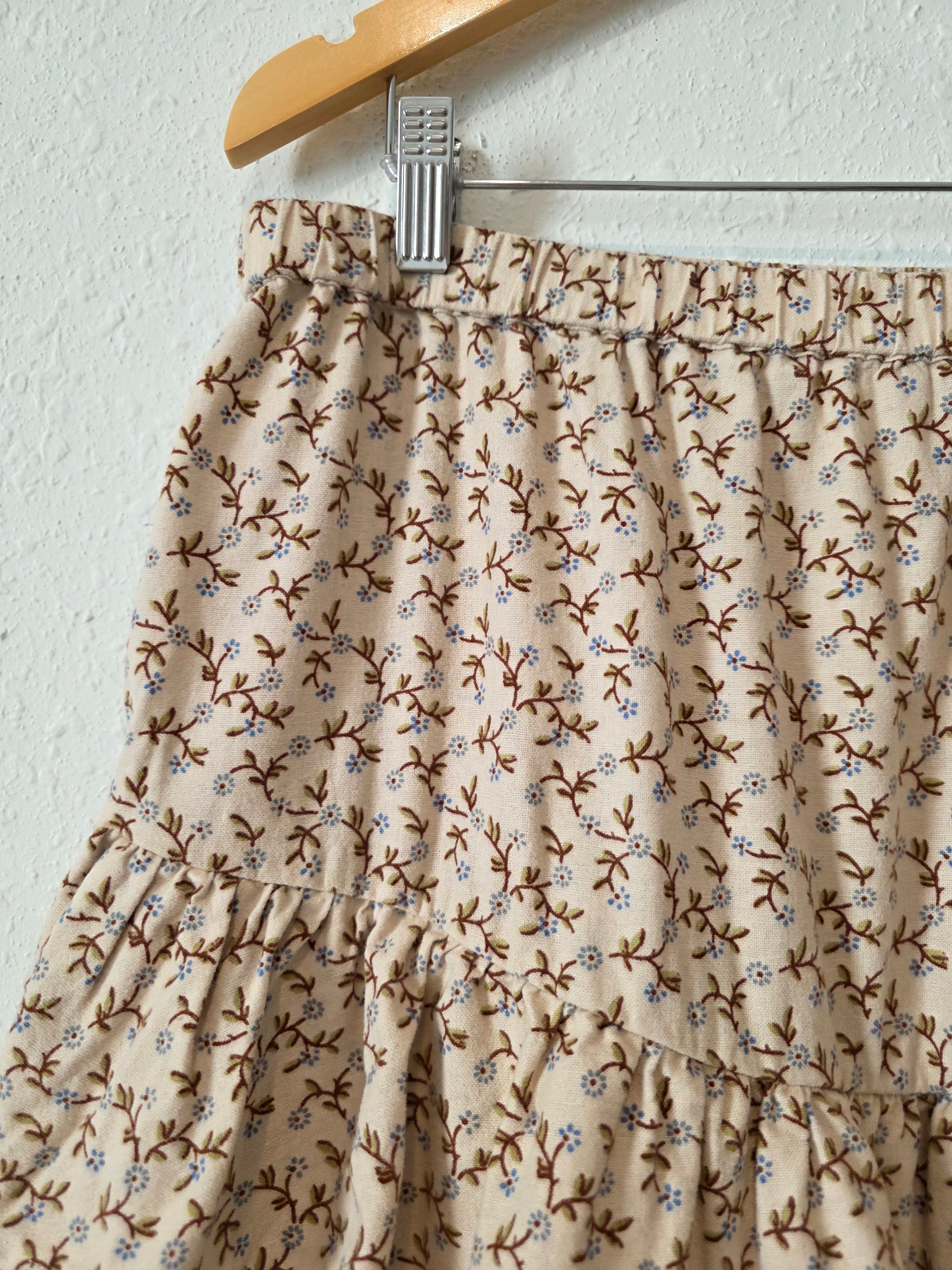 Madewell Floral Ruffle Mini Skirt (XL)