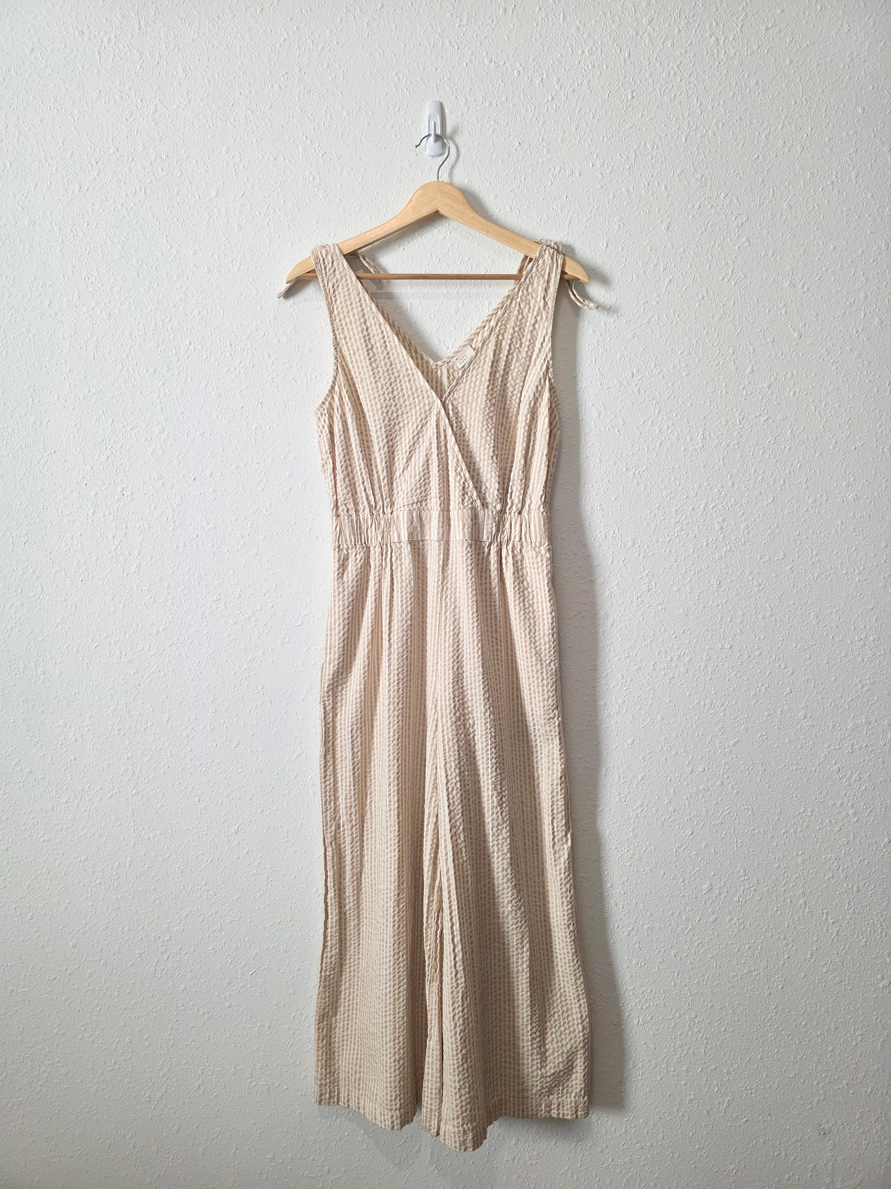 Striped Wide Leg Jumpsuit (S)