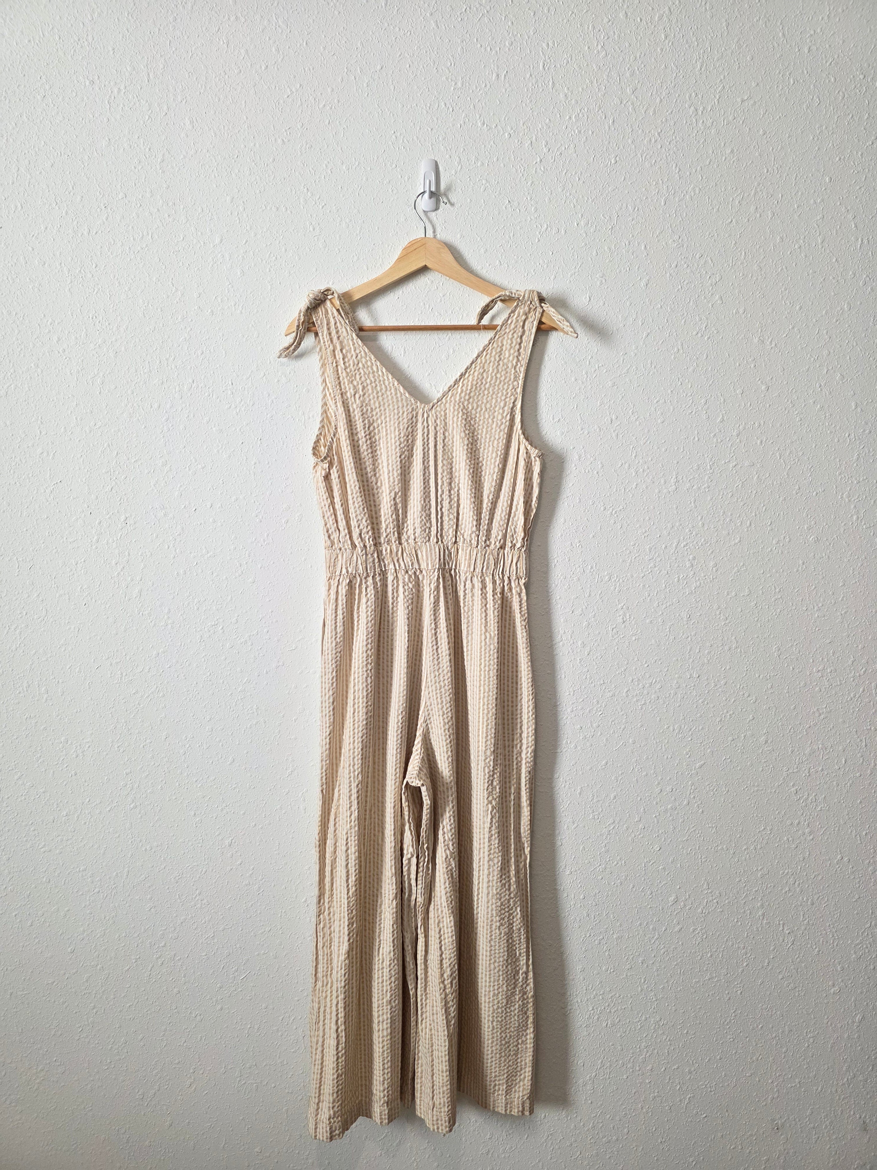Striped Wide Leg Jumpsuit (S)