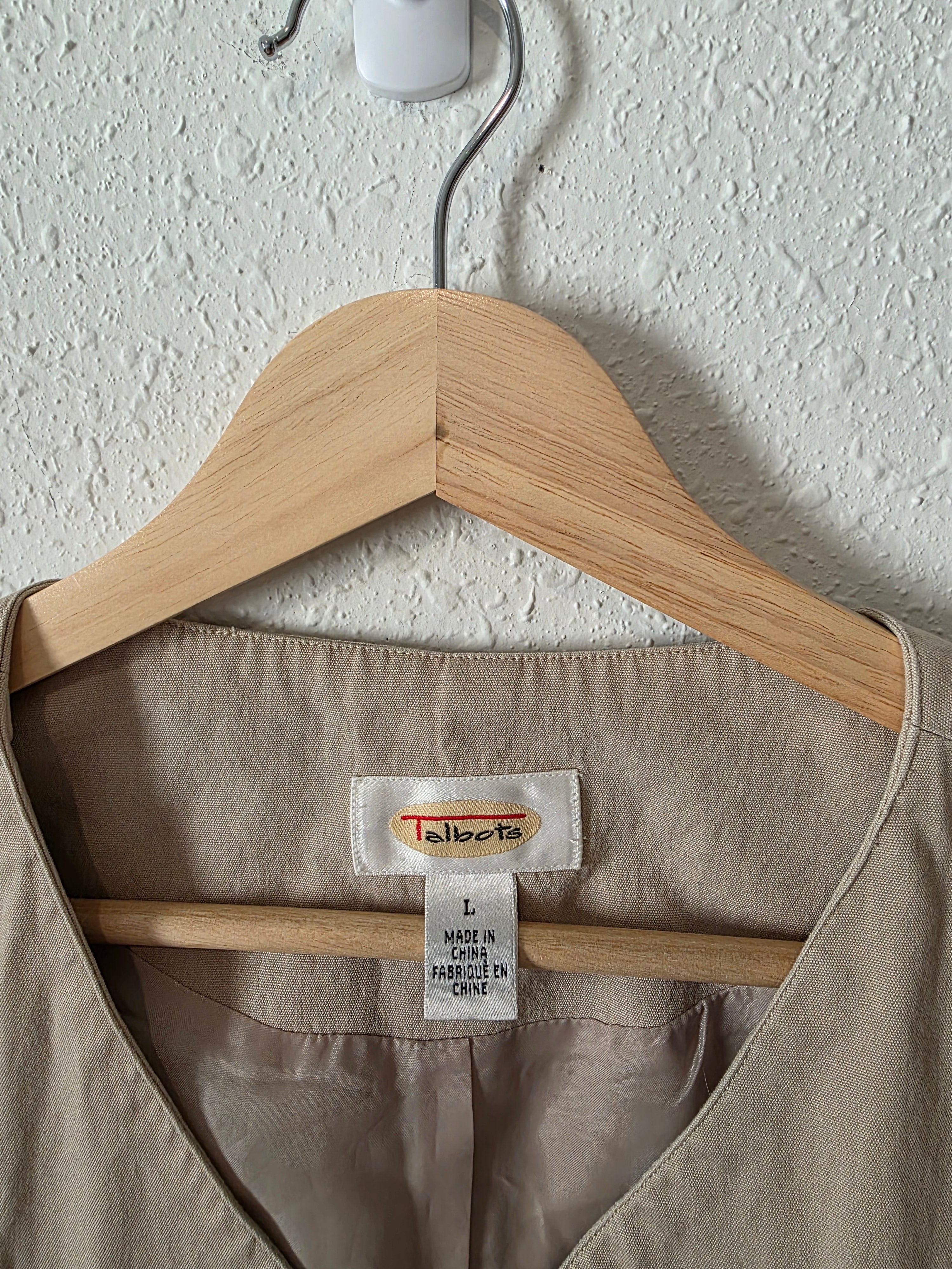 Vintage Floral Embroidered Vest (L)