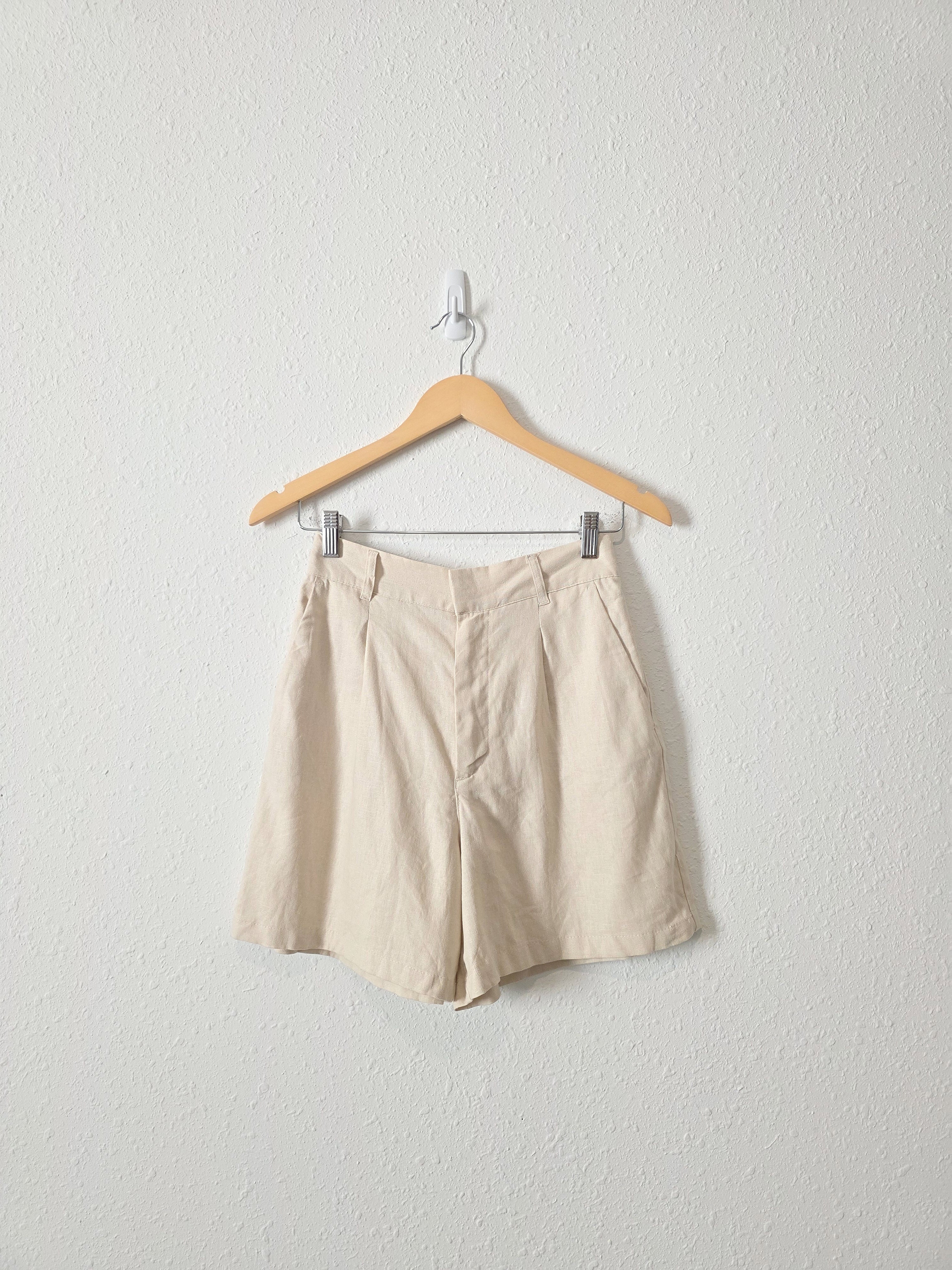NEW Linen Blend Relaxed Shorts (S)