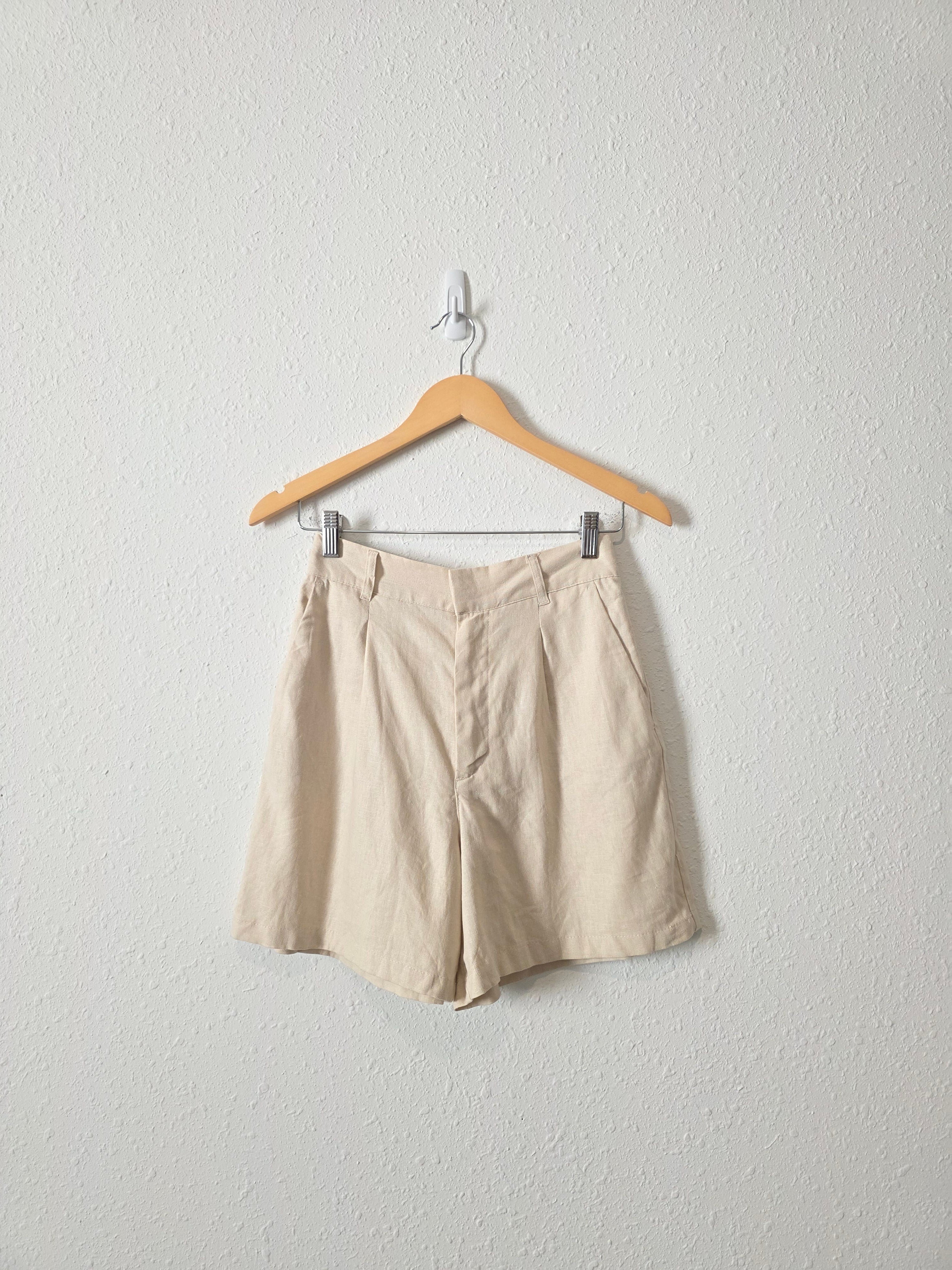 NEW Linen Blend Relaxed Shorts (S)