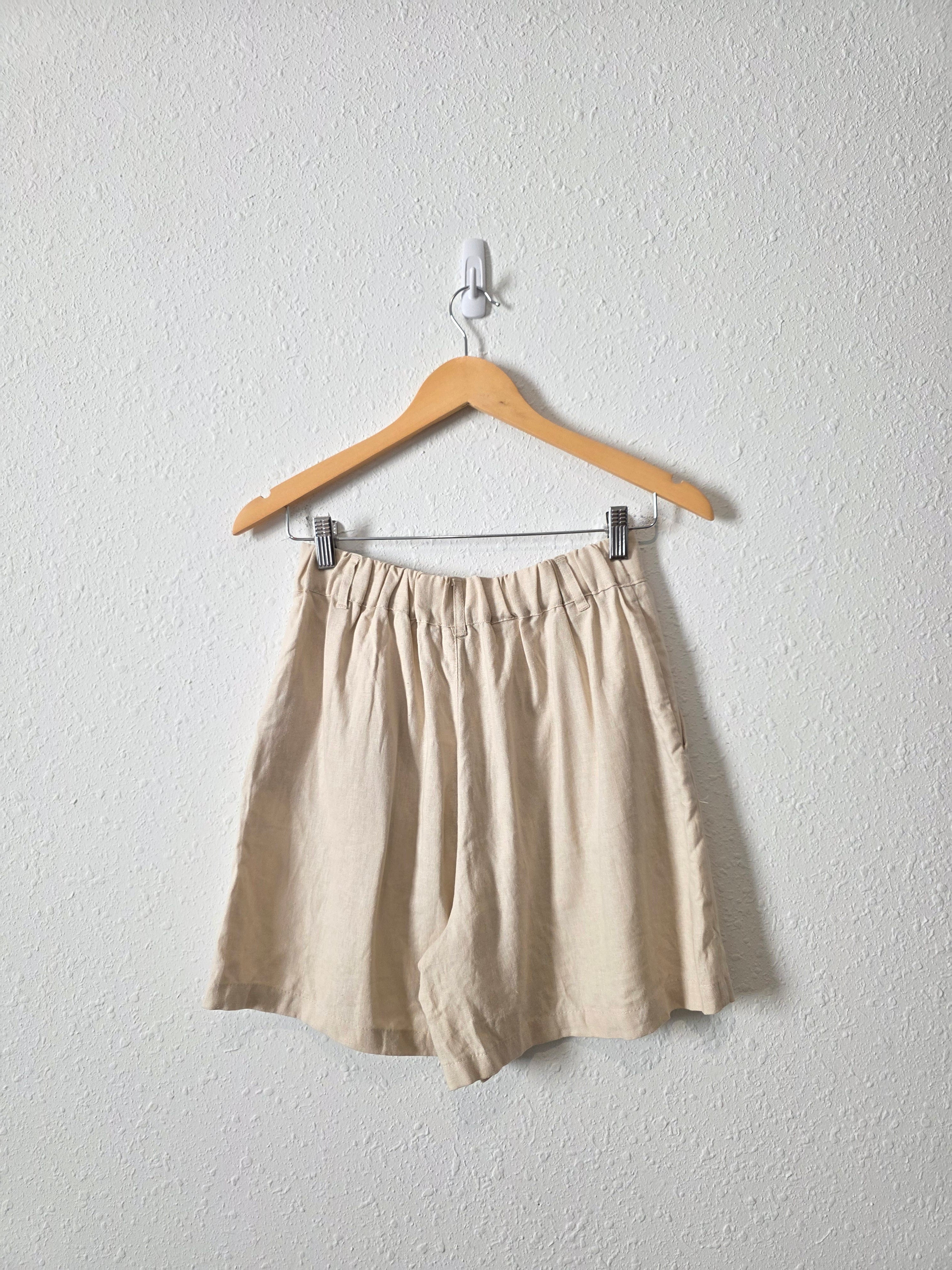 NEW Linen Blend Relaxed Shorts (S)