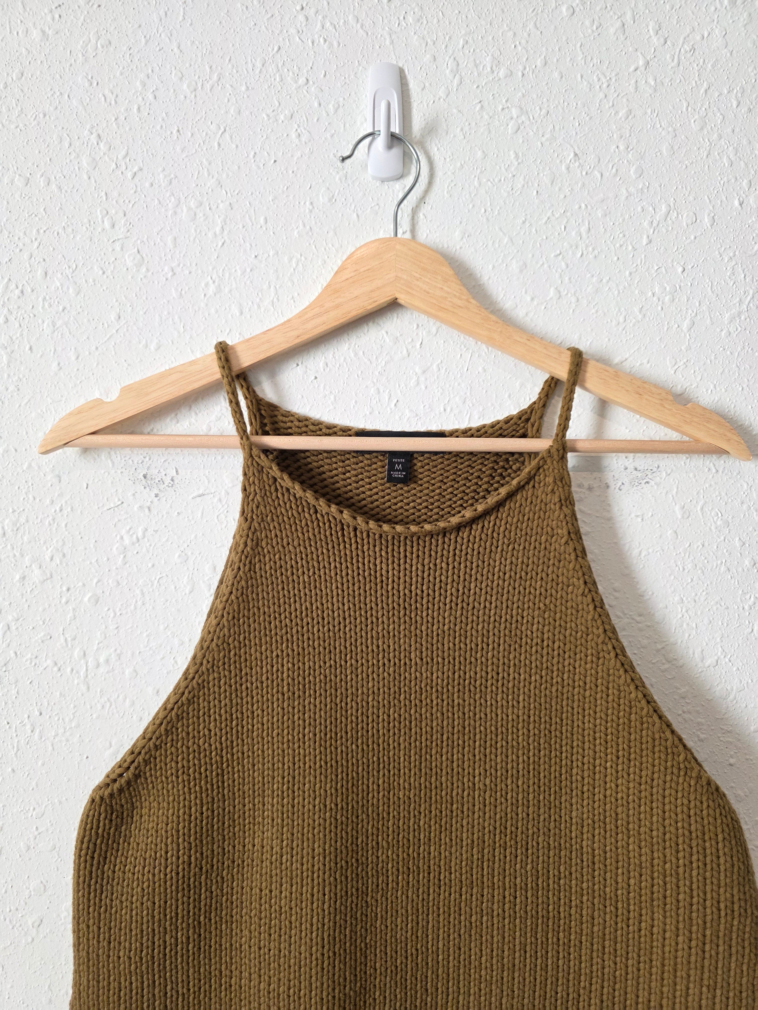 Banana Republic Olive Knit Tank (M)