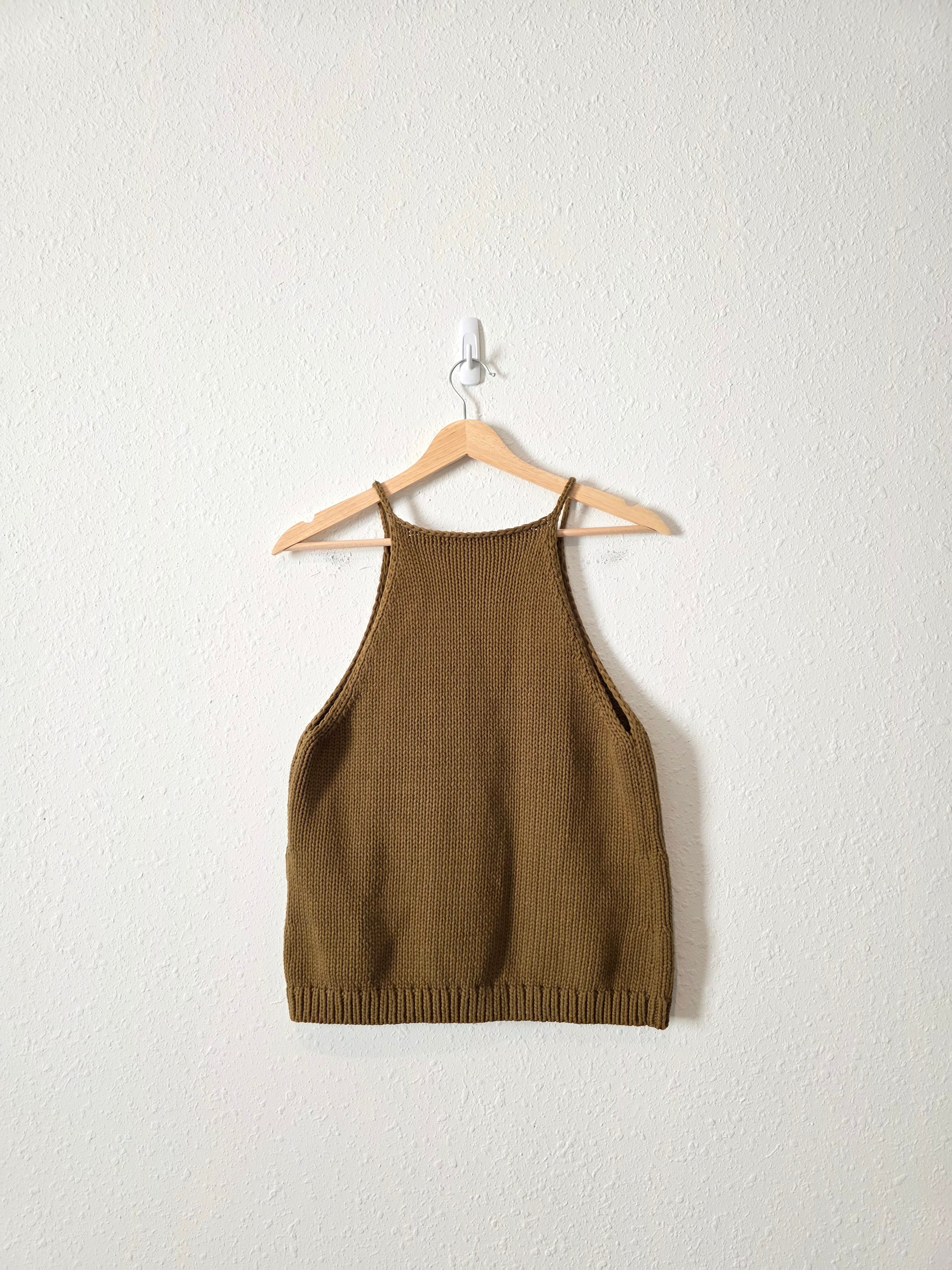 Banana Republic Olive Knit Tank (M)