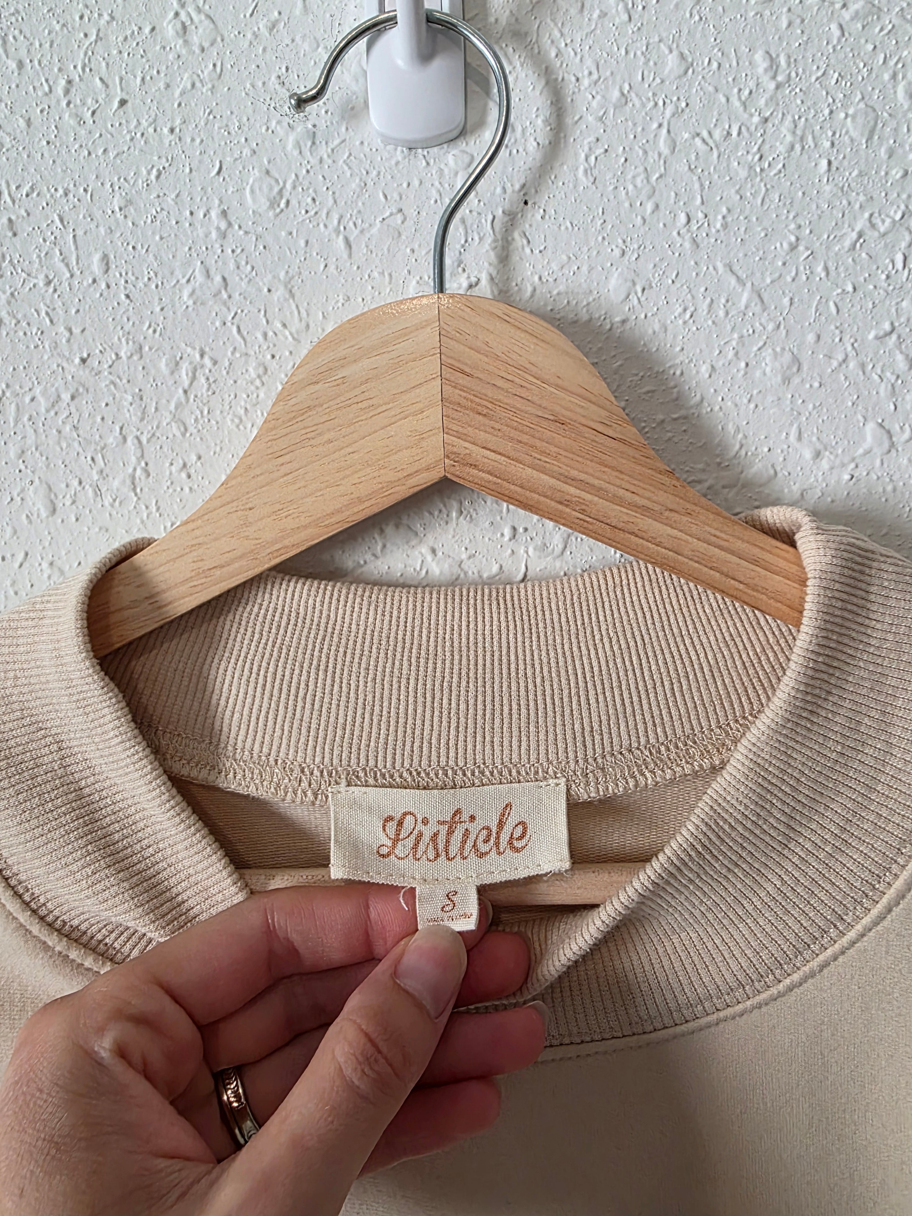 Listicle Ruffle Babydoll Sweater (S)