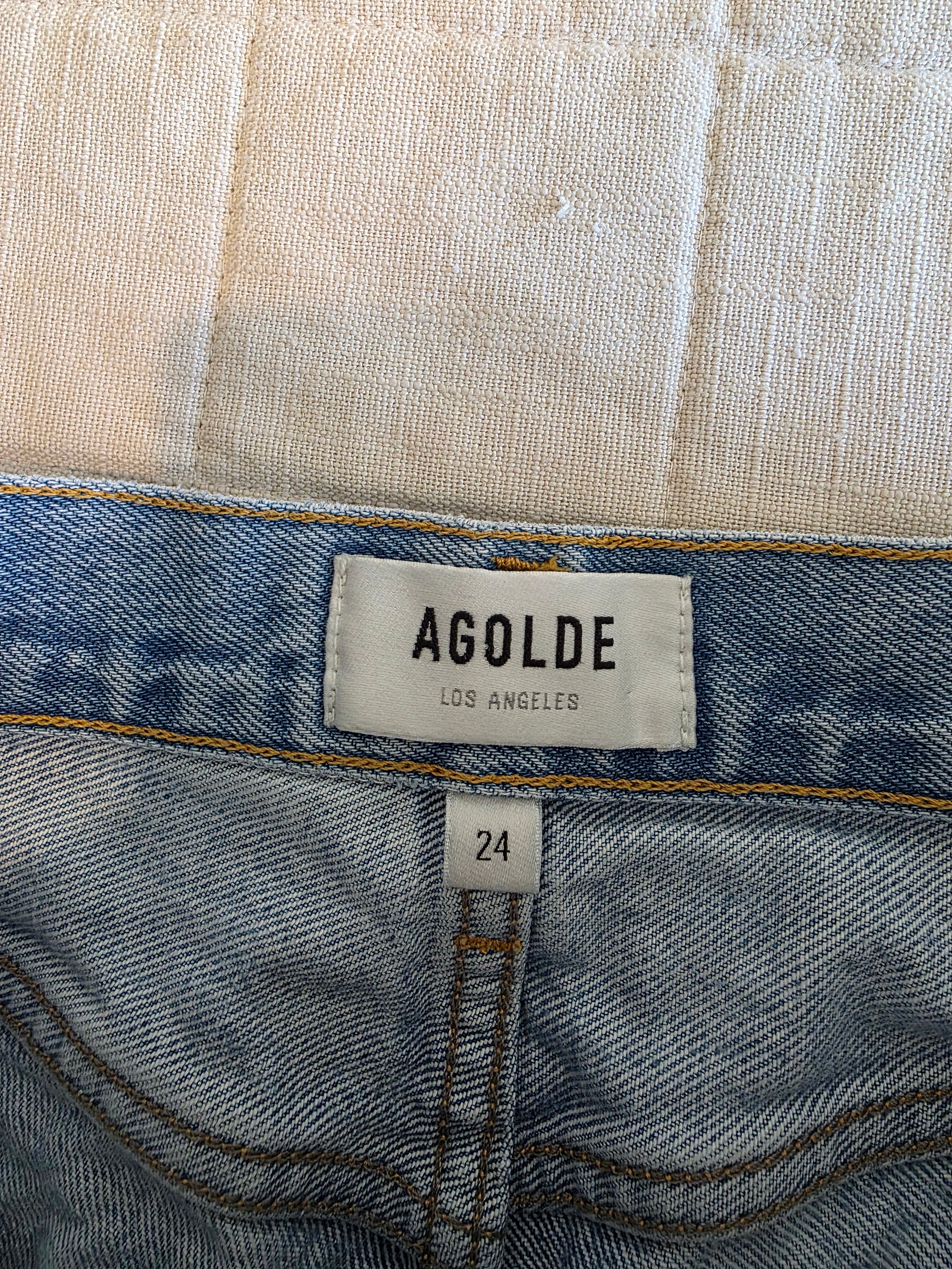 Agolde Parker Denim Shorts (24)