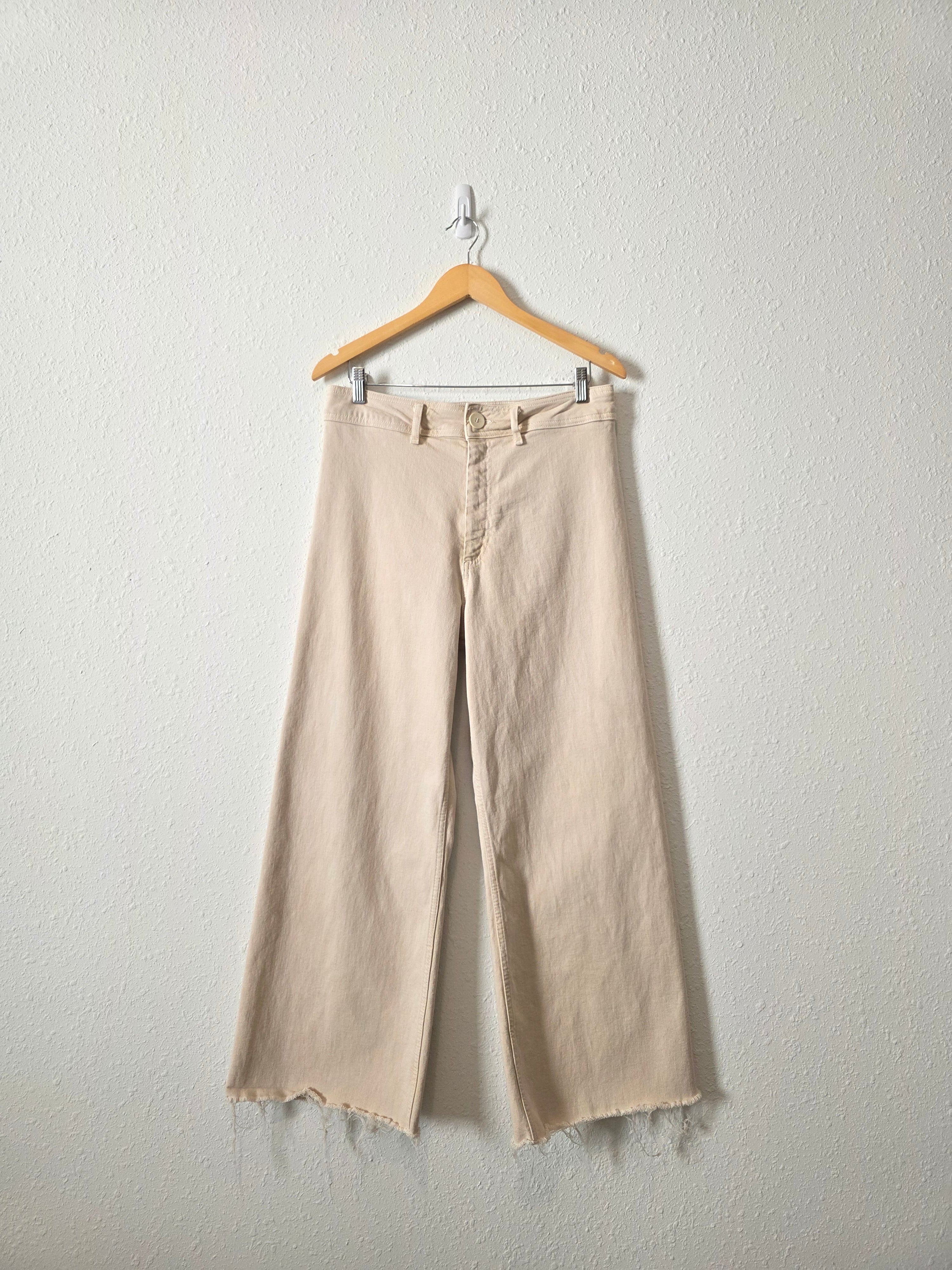 Zara Neutral Wide Leg Jeans (12)