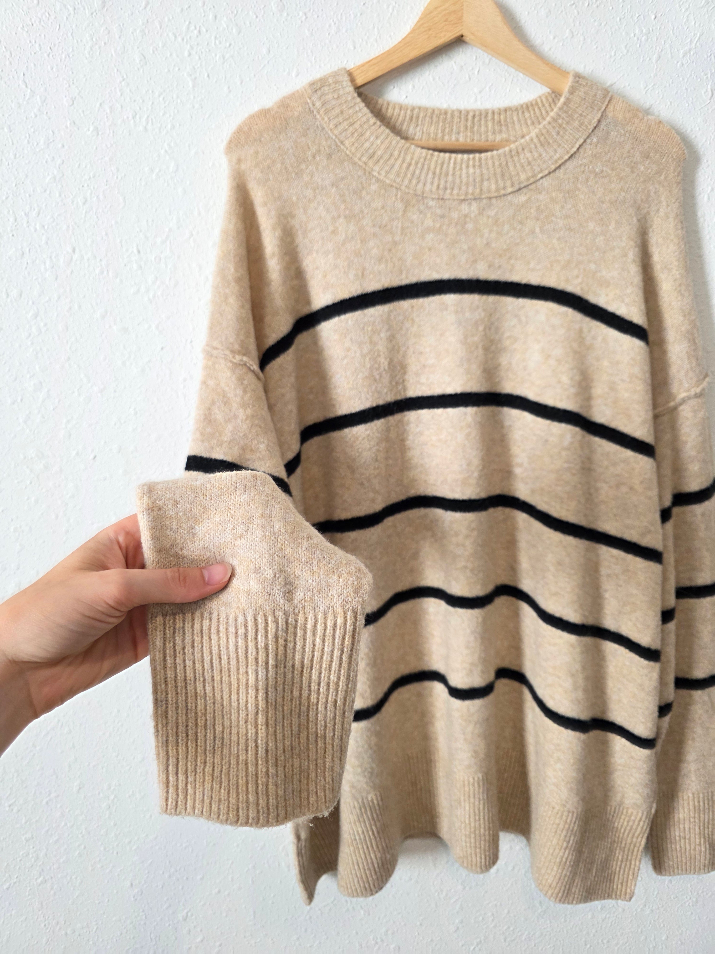 Aerie Striped Oversized Sweater (L)