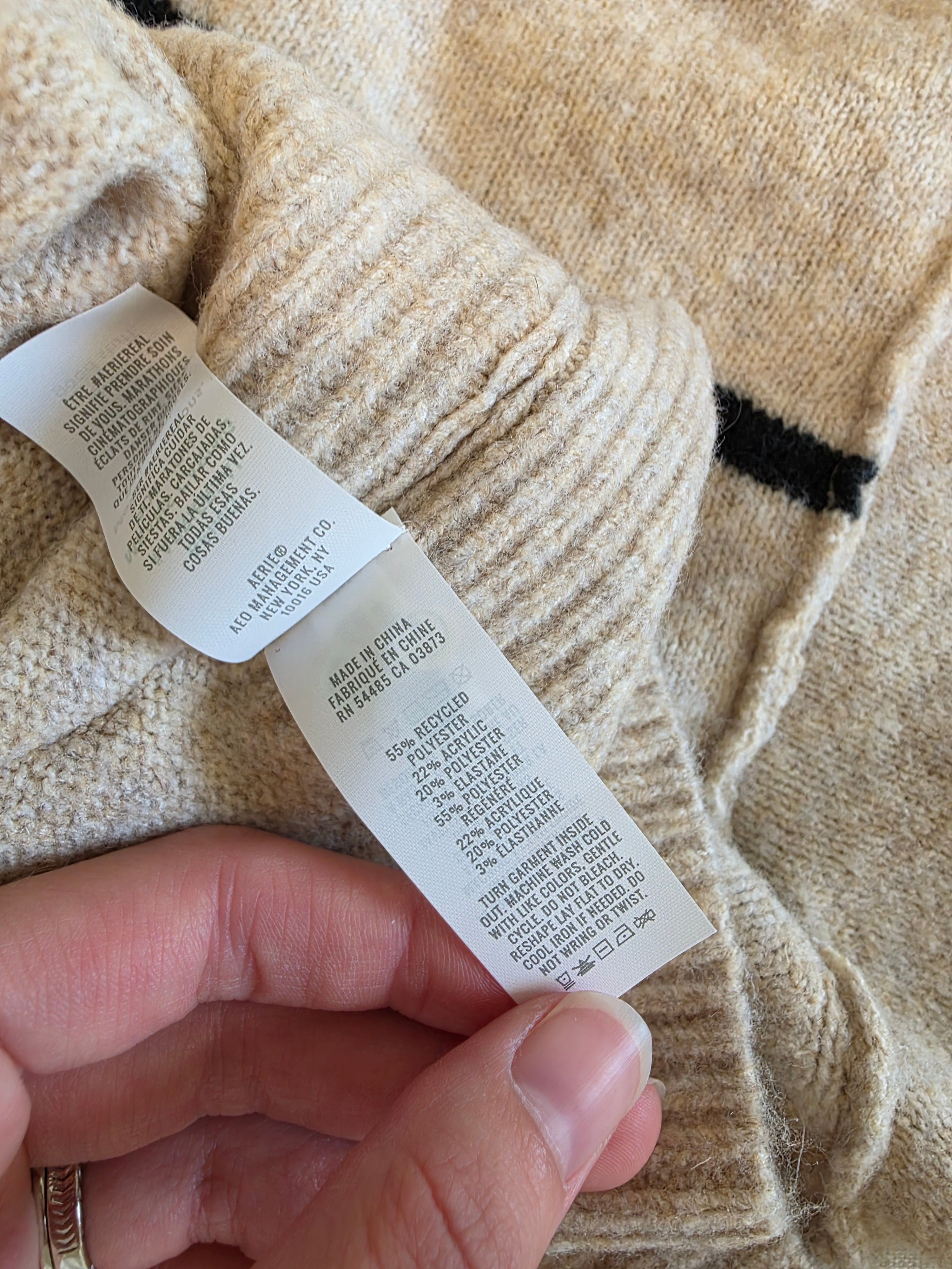 Aerie Striped Oversized Sweater (L)