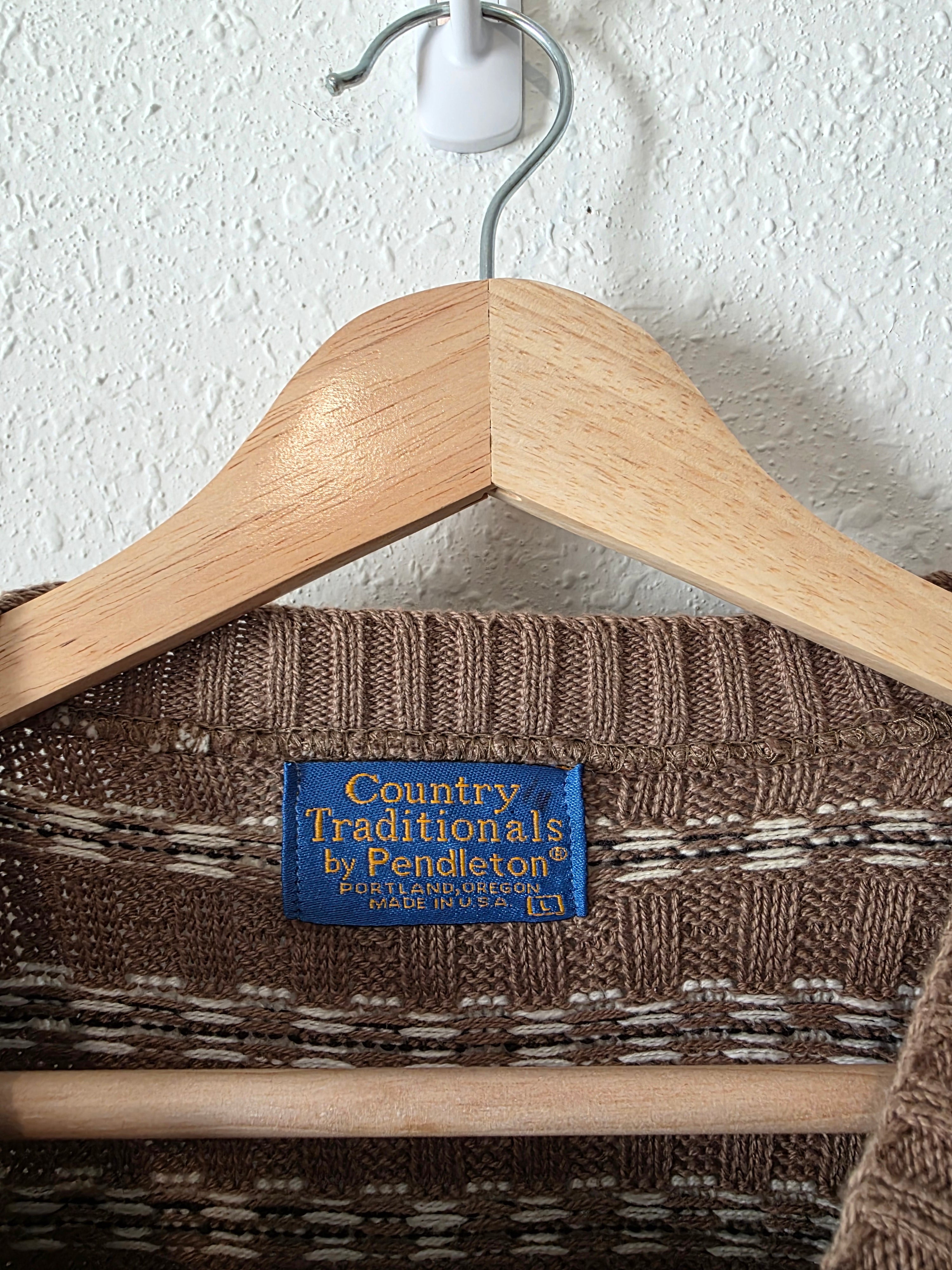 Vintage Pendleton Grandpa Sweater (L)