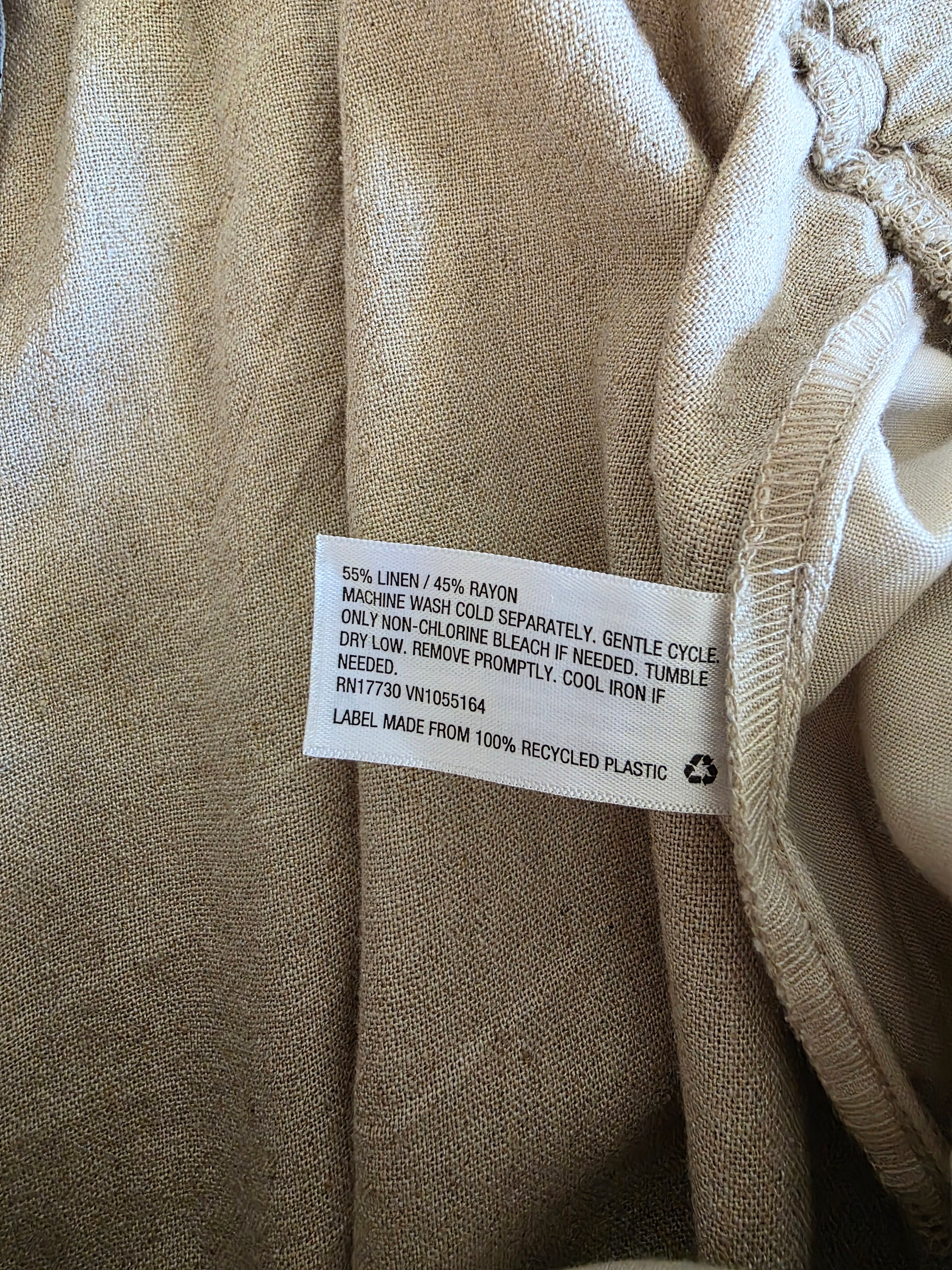 NEW Linen Wide Leg Pants (XL)