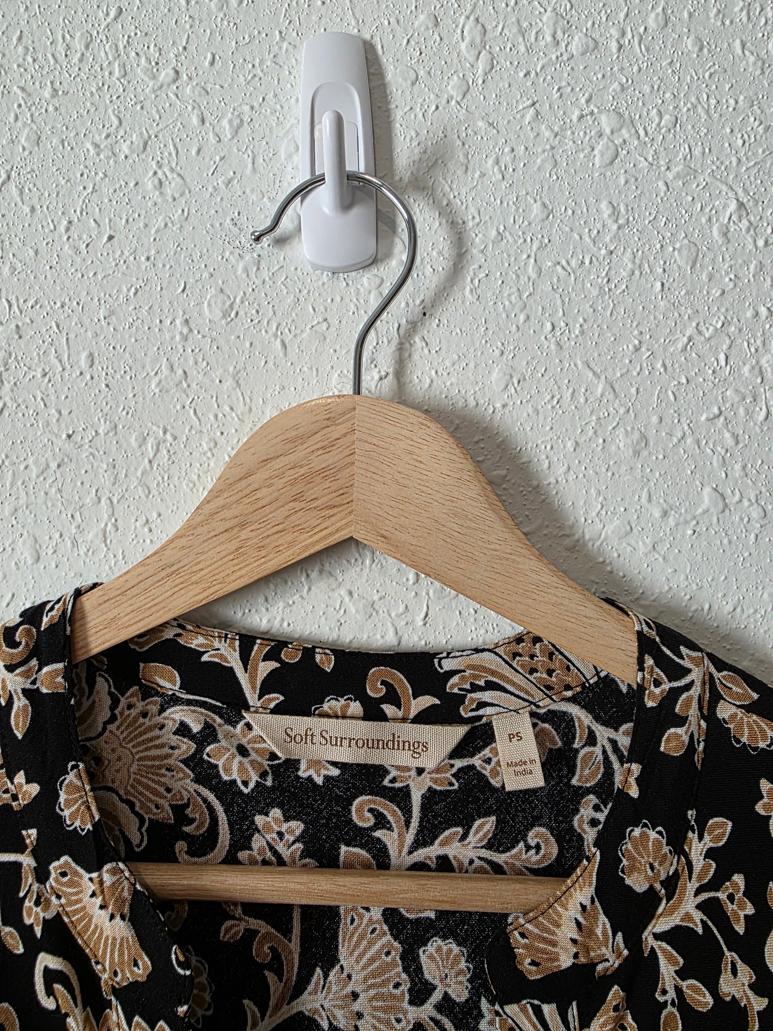 Neutral Floral Midi Dress (SP)