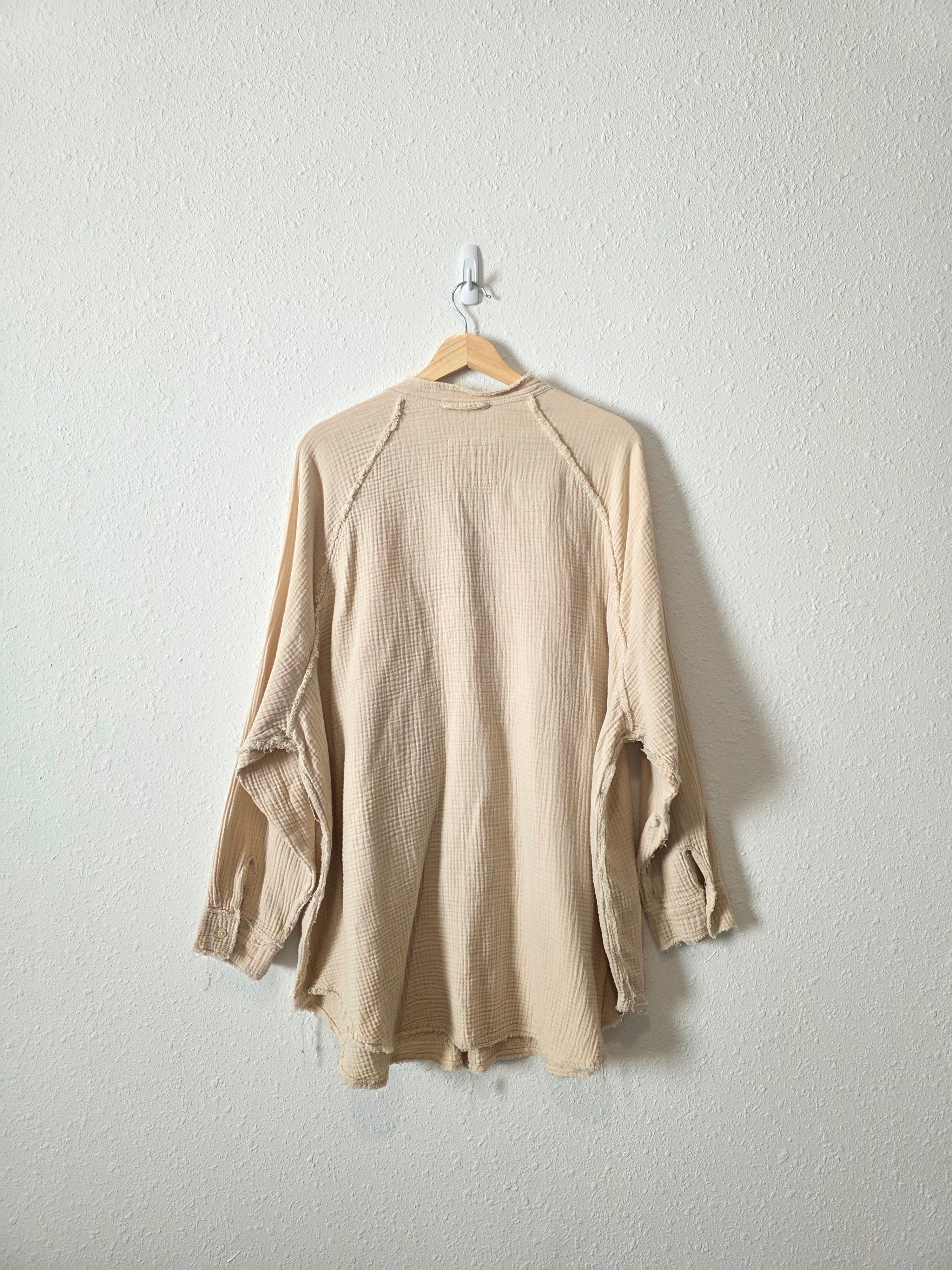 Aerie Cotton Gauze Button Up (XL)