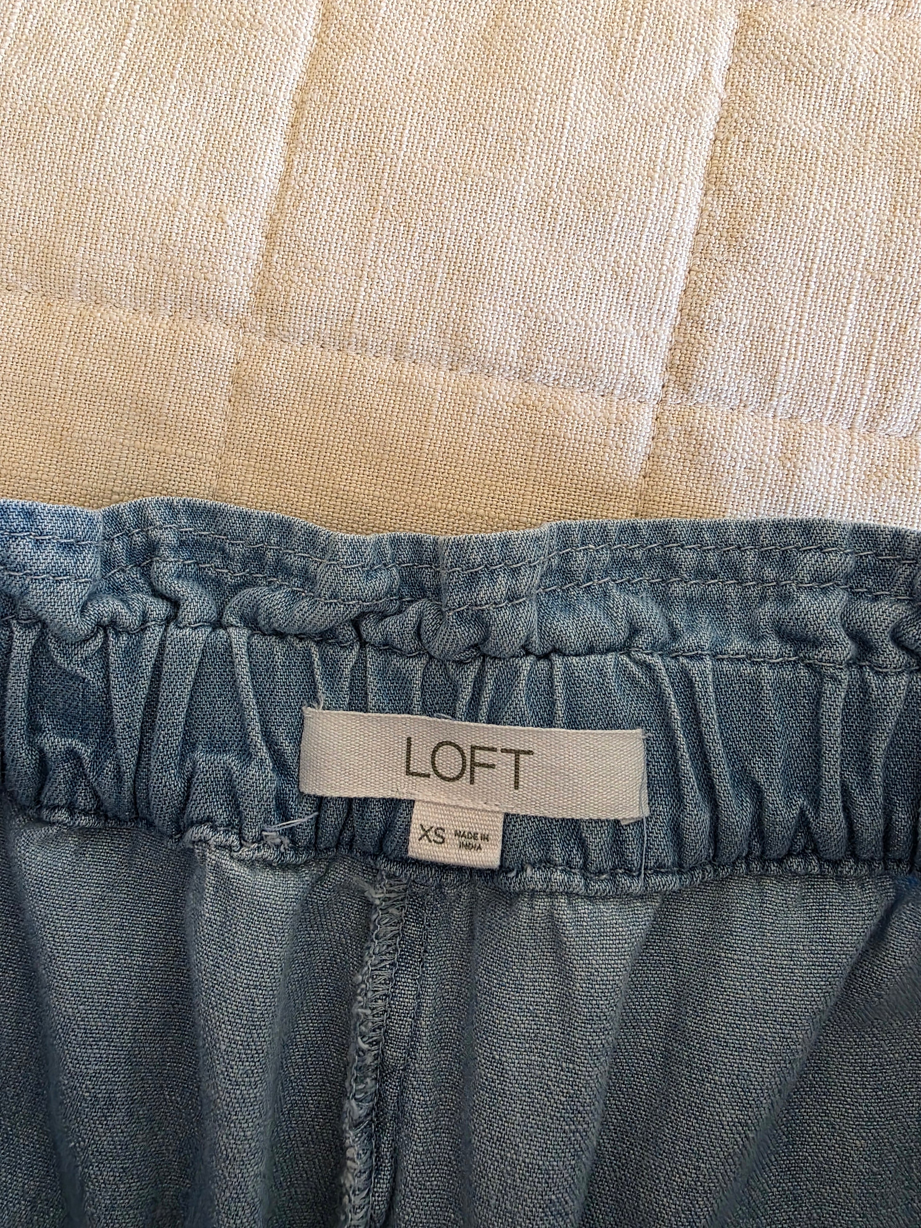 Loft Wide Leg Easy Pants (XS)