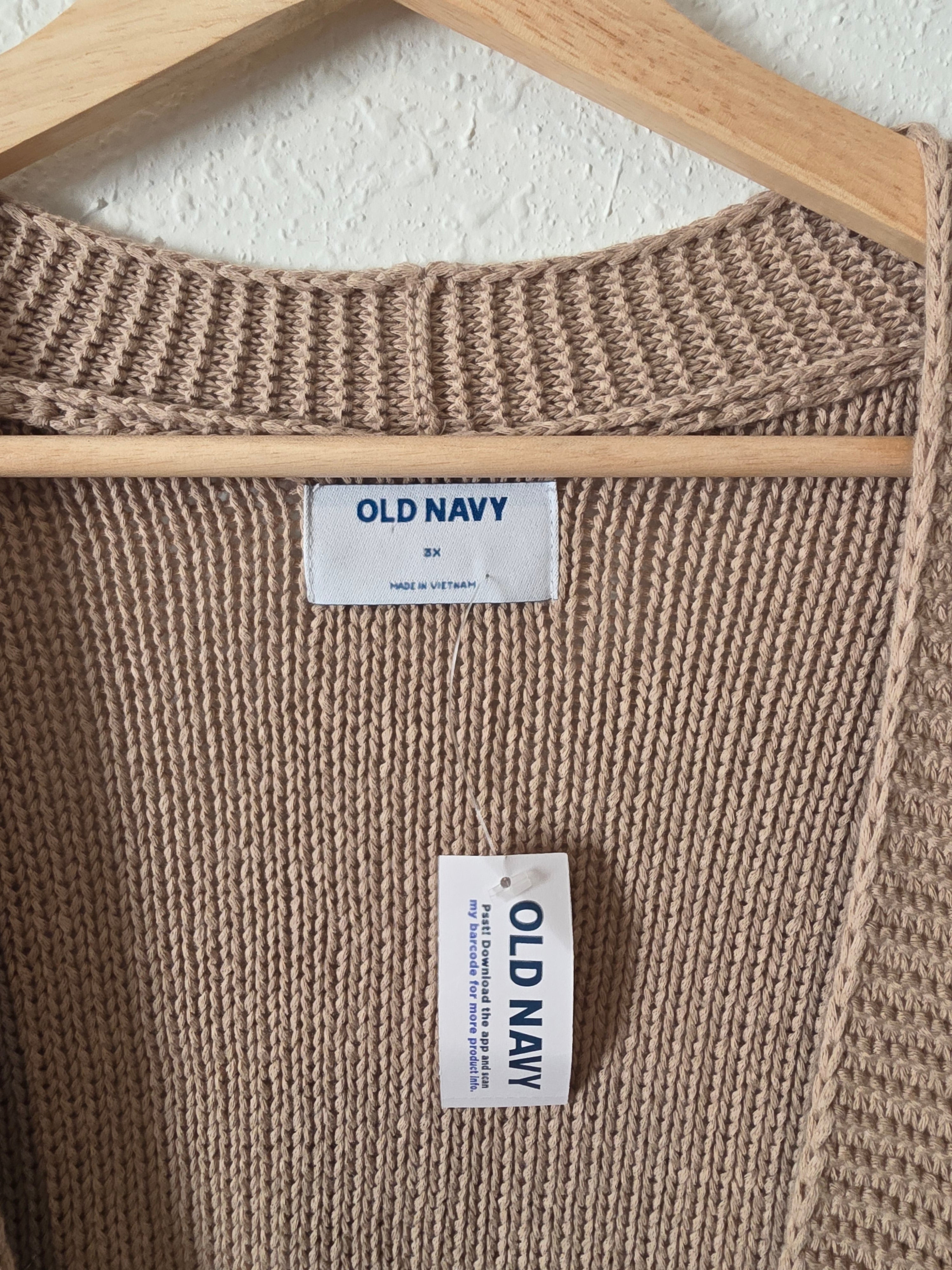 NEW Neutral Chunky Cardigan (3X)