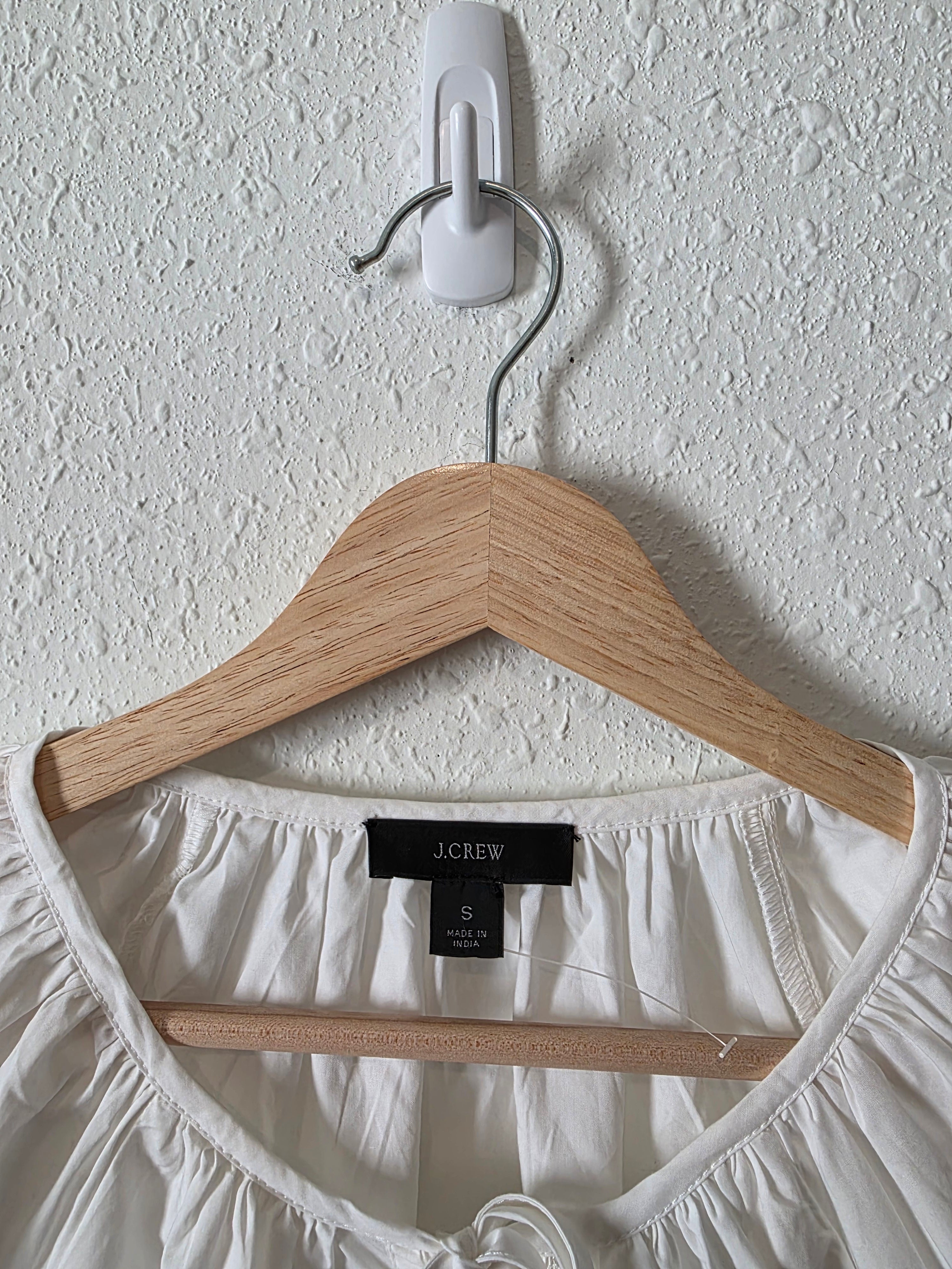 J.Crew Cotton Puff Sleeve Blouse (S)