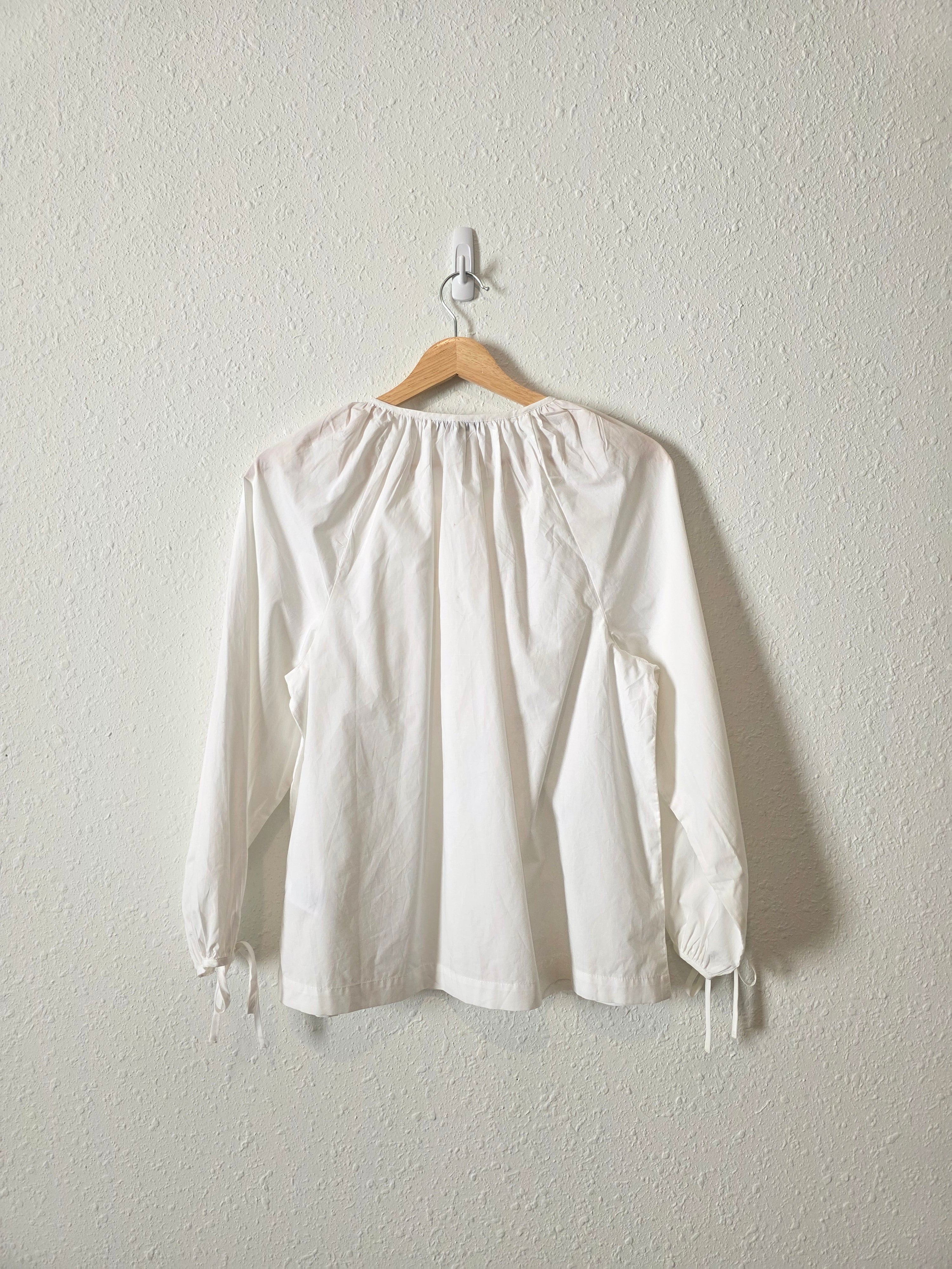 J.Crew Cotton Puff Sleeve Blouse (S)