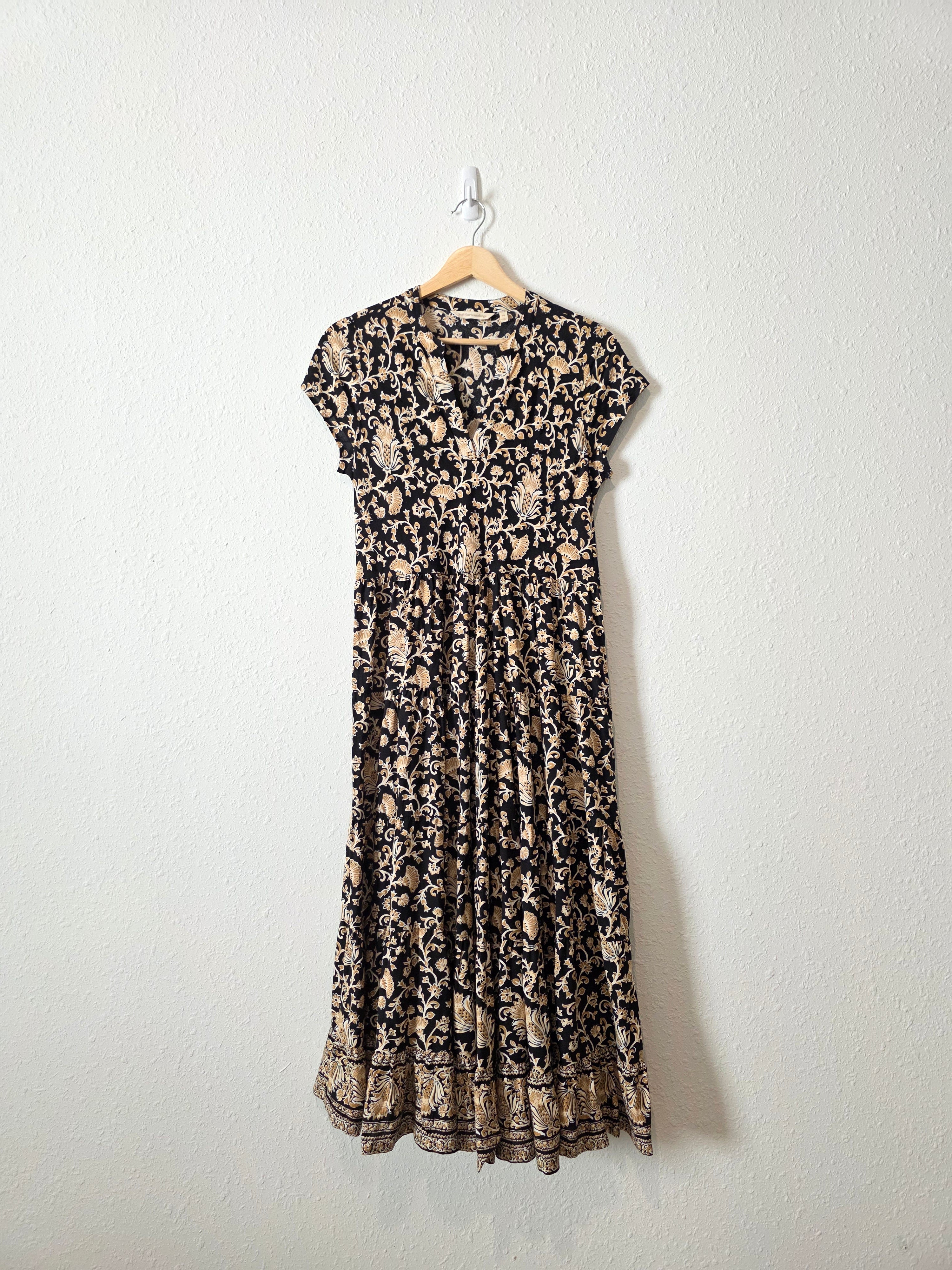 Neutral Floral Midi Dress (SP)