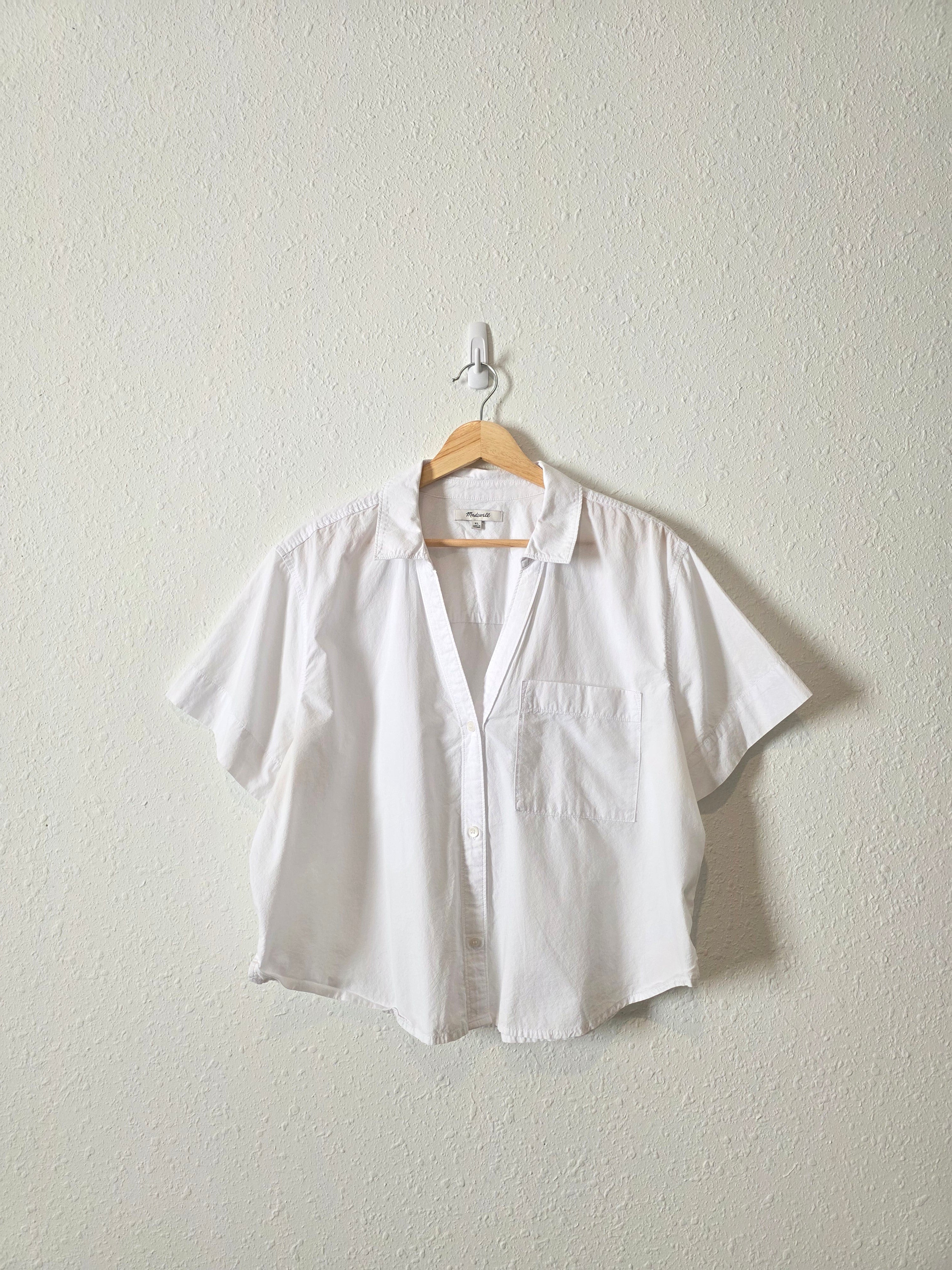 Madewell Cotton V Neck Top (XL)