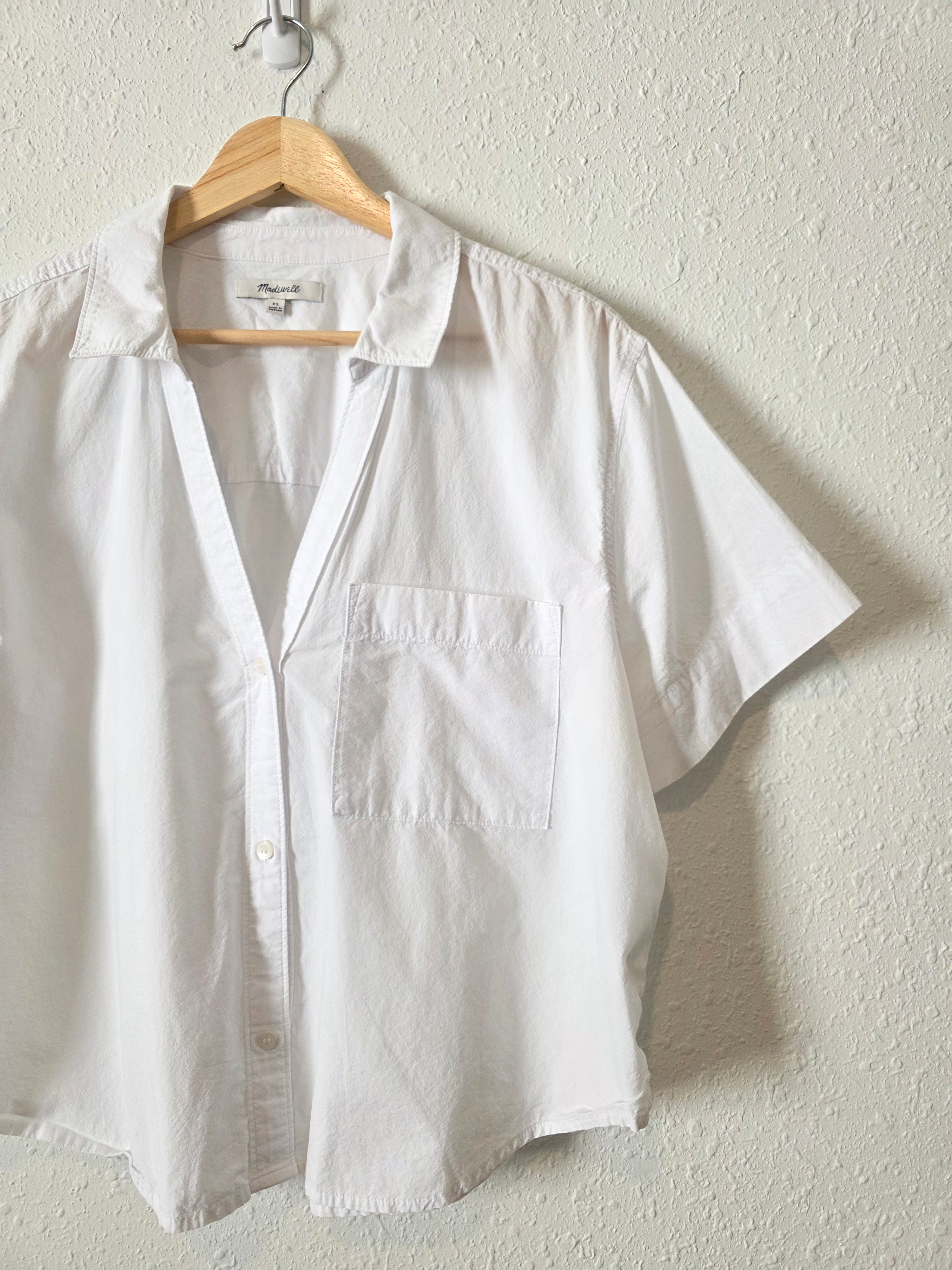 Madewell Cotton V Neck Top (XL)