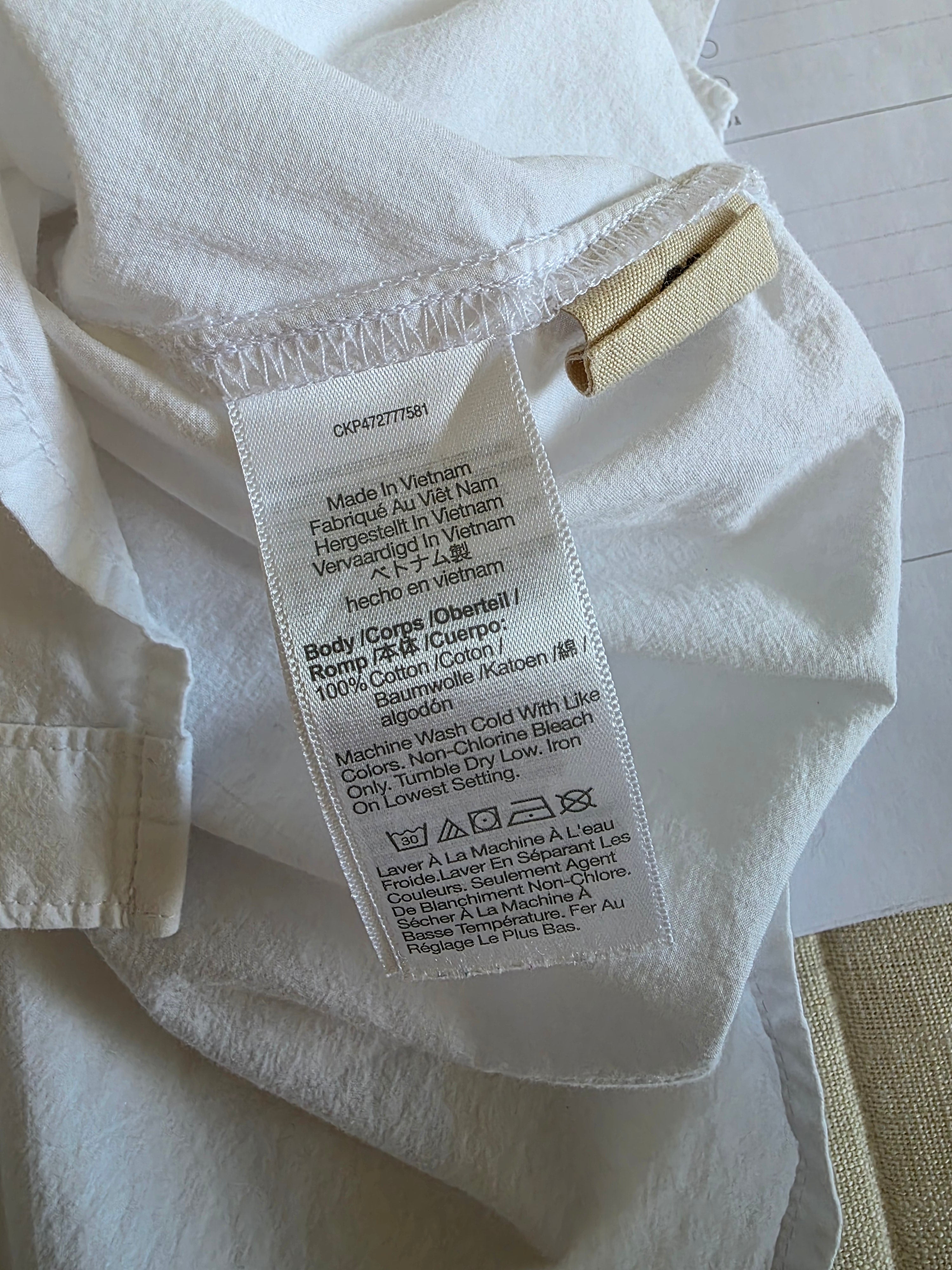 Madewell Cotton V Neck Top (XL)