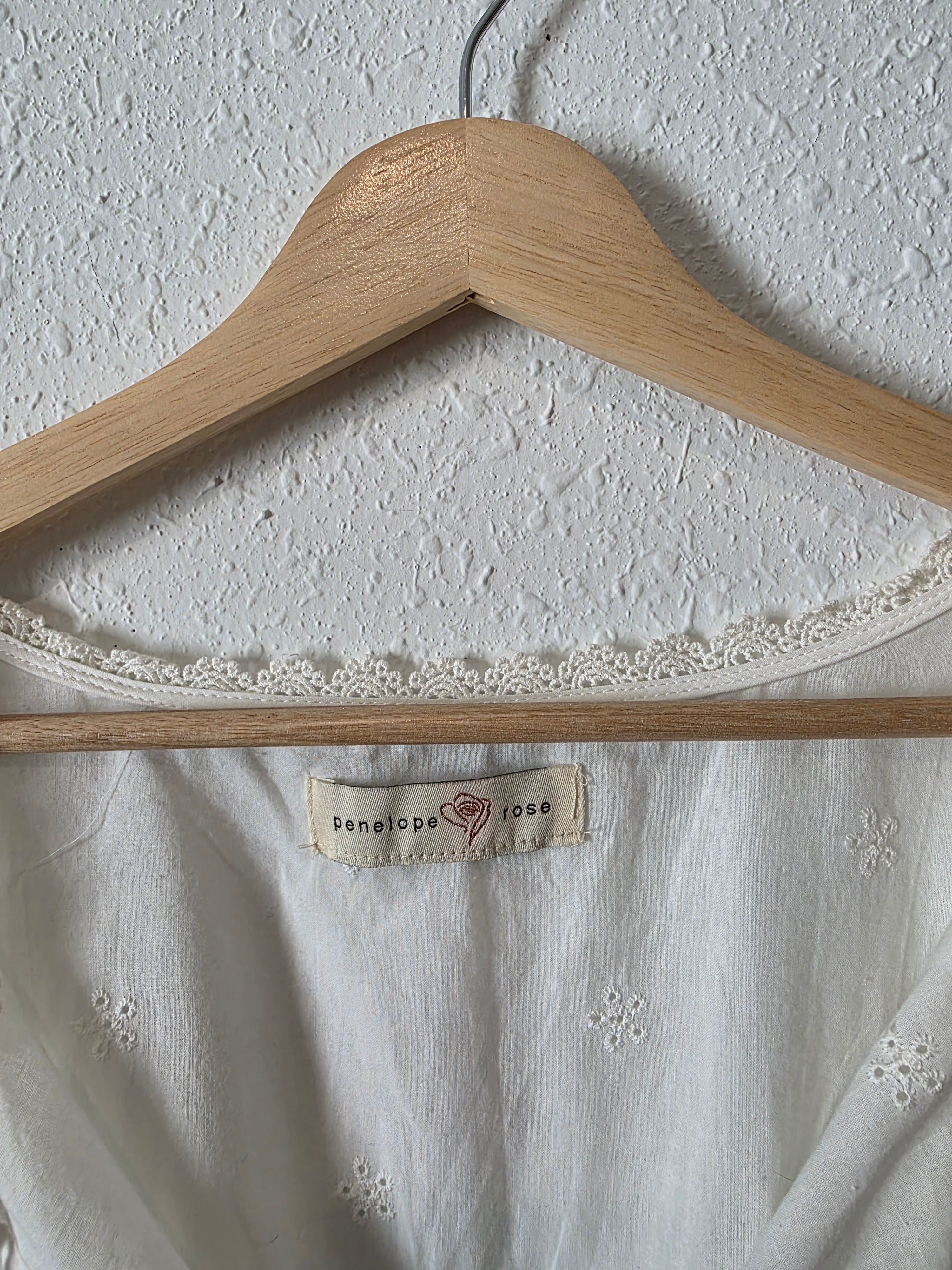 Floral Embroidered Babydoll Top (2X)