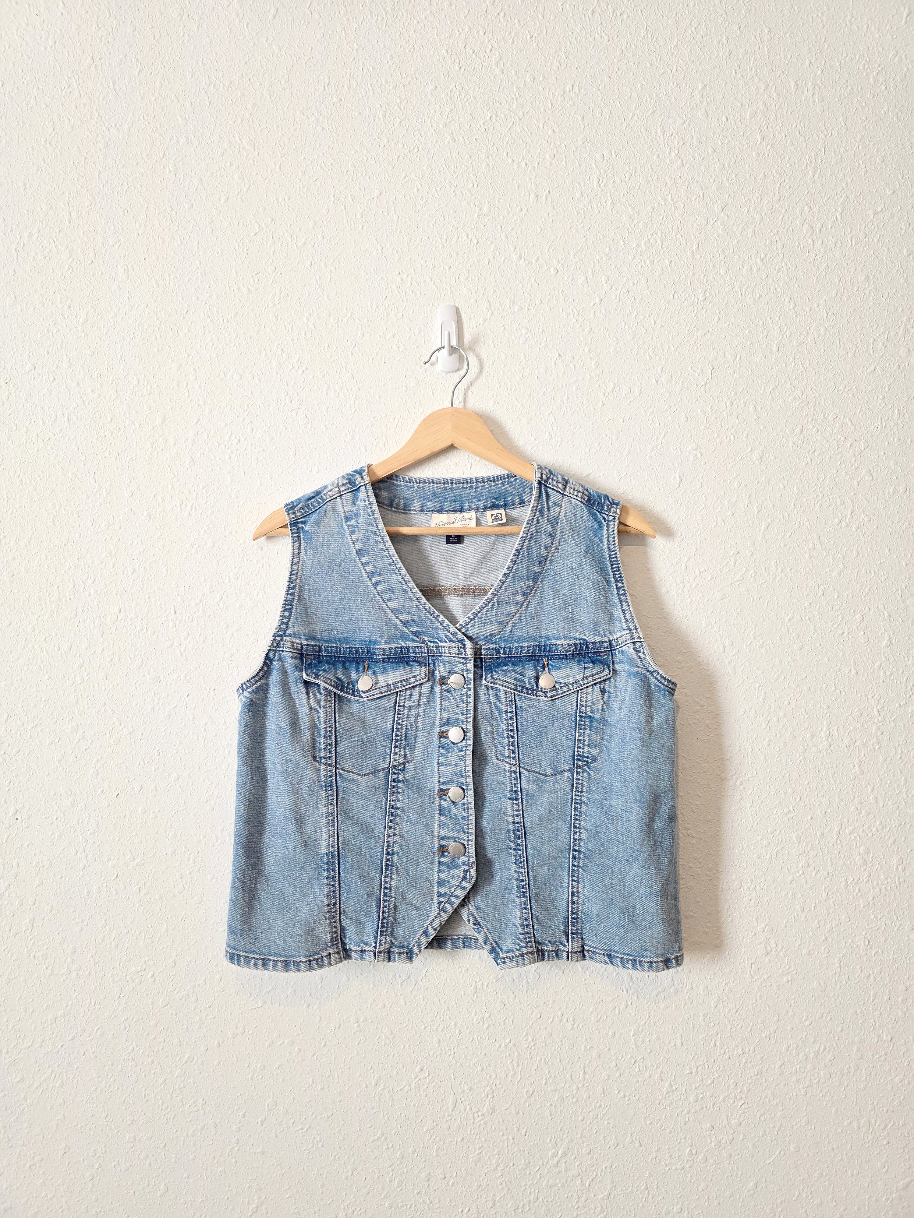 Light Wash Denim Vest (M)