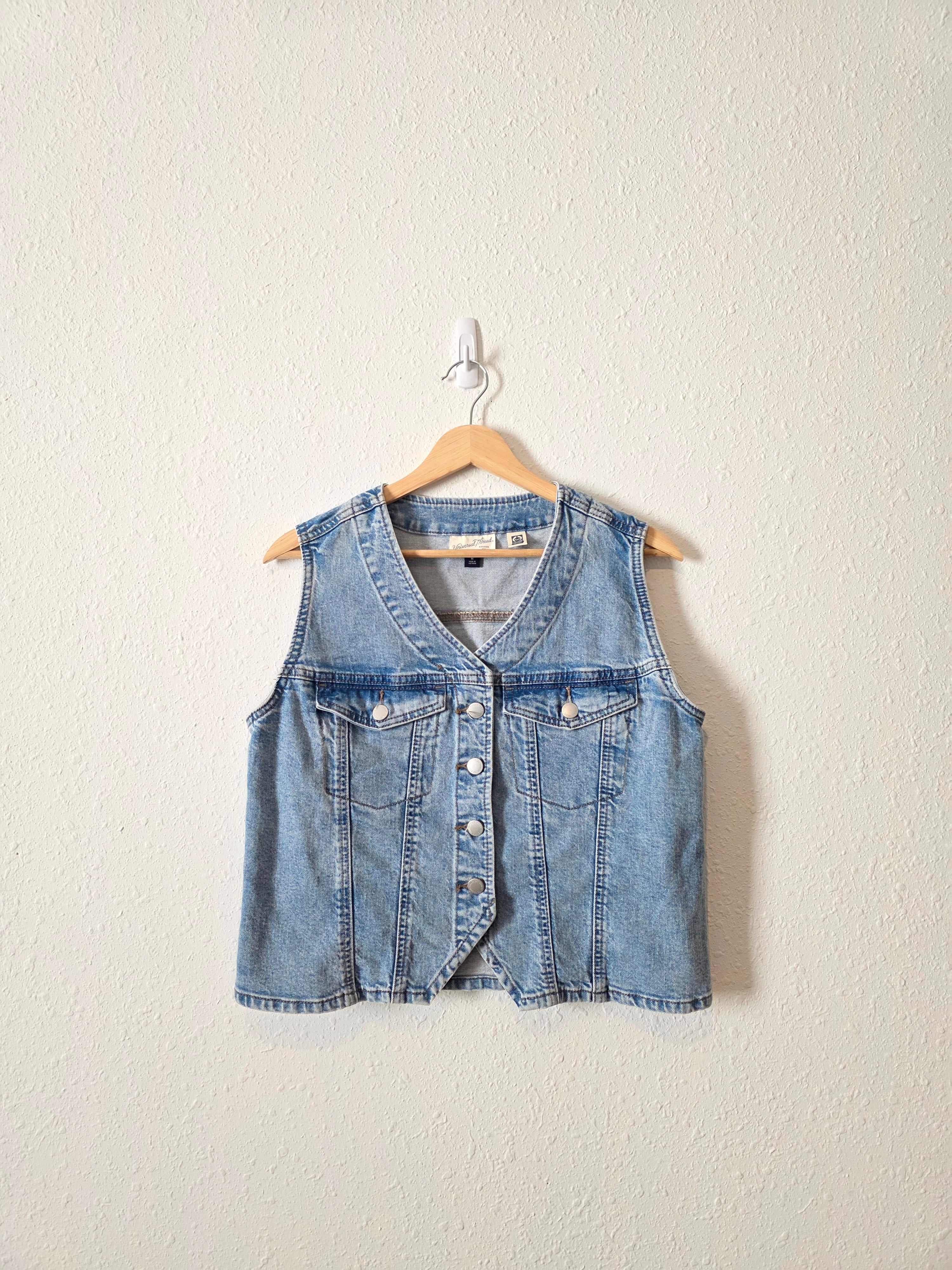 Light Wash Denim Vest (M)