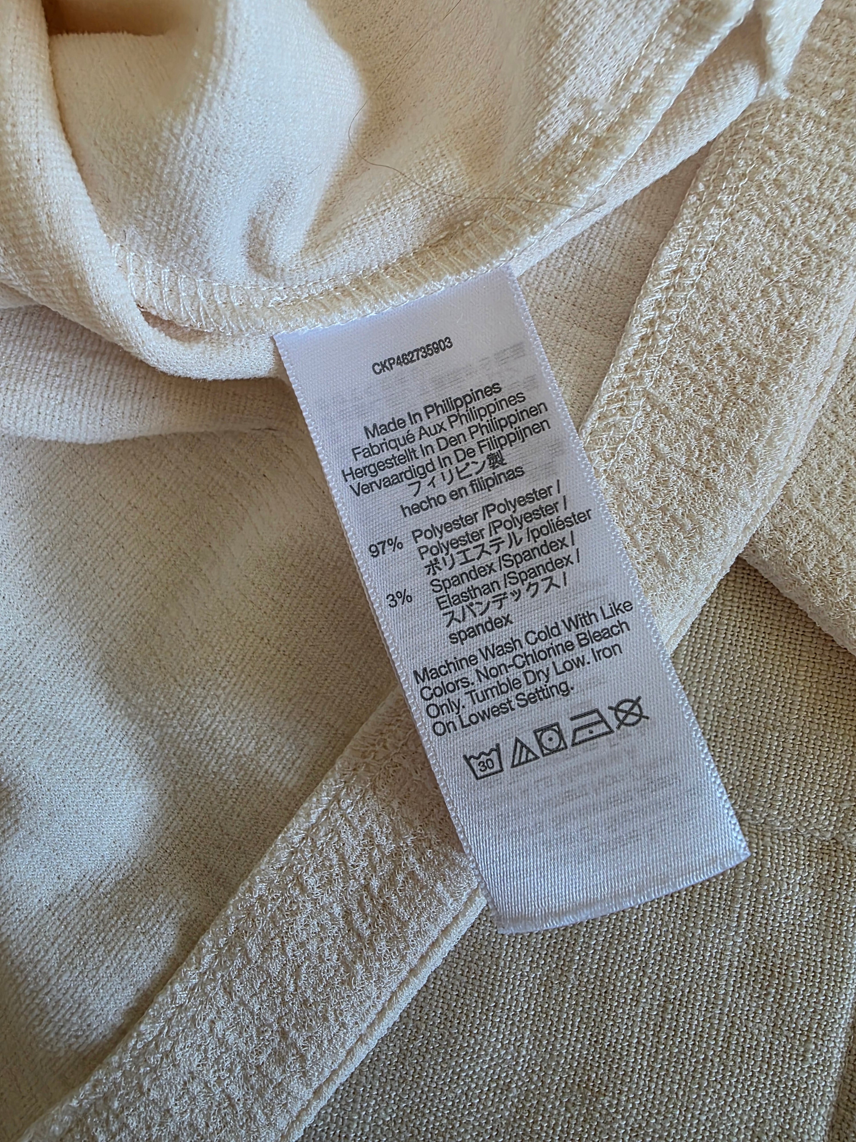 Madewell Puff Sleeve Textured Top (S)