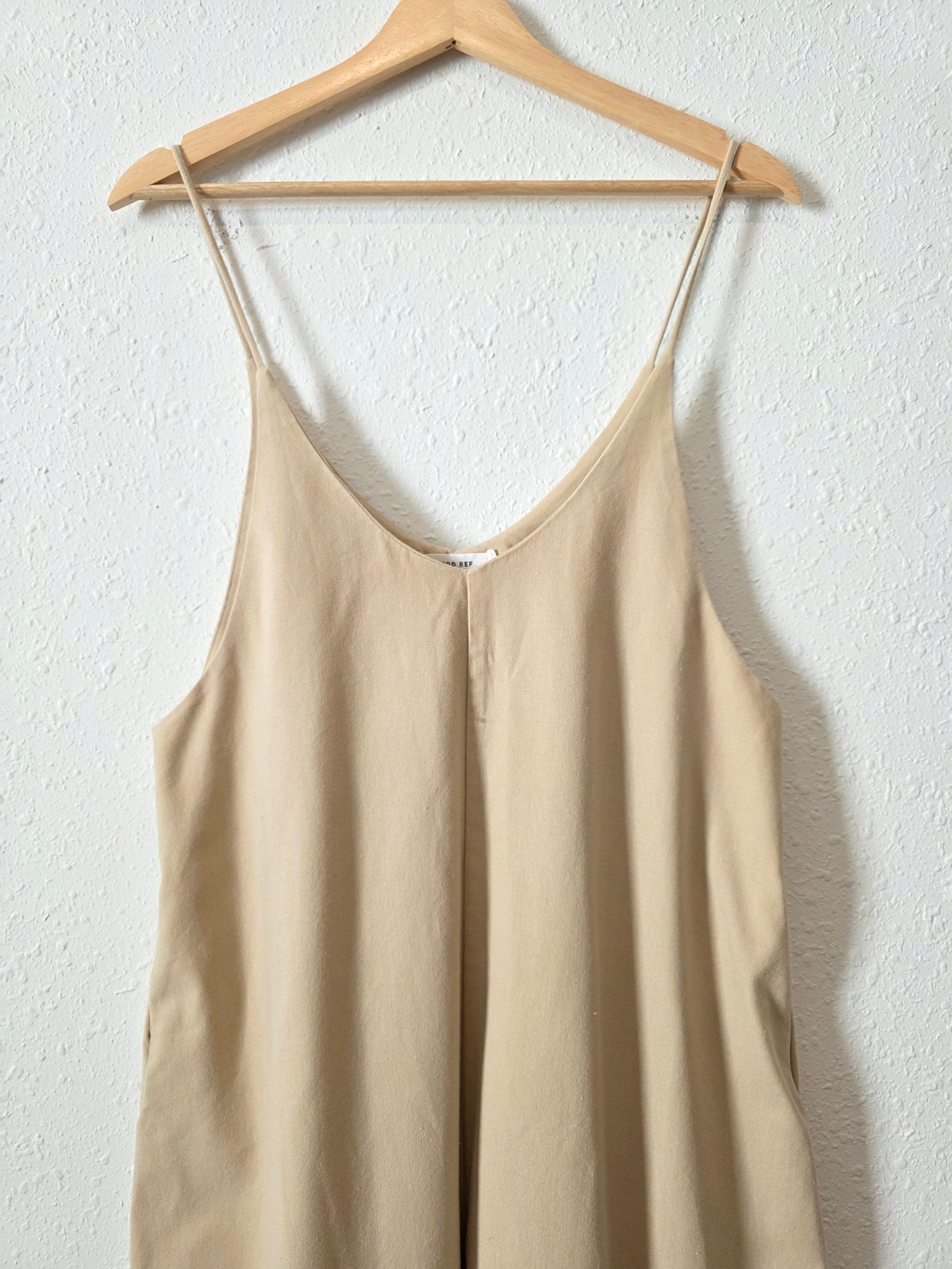 Mod Ref Linen Wide Leg Crop Jumpsuit (M)