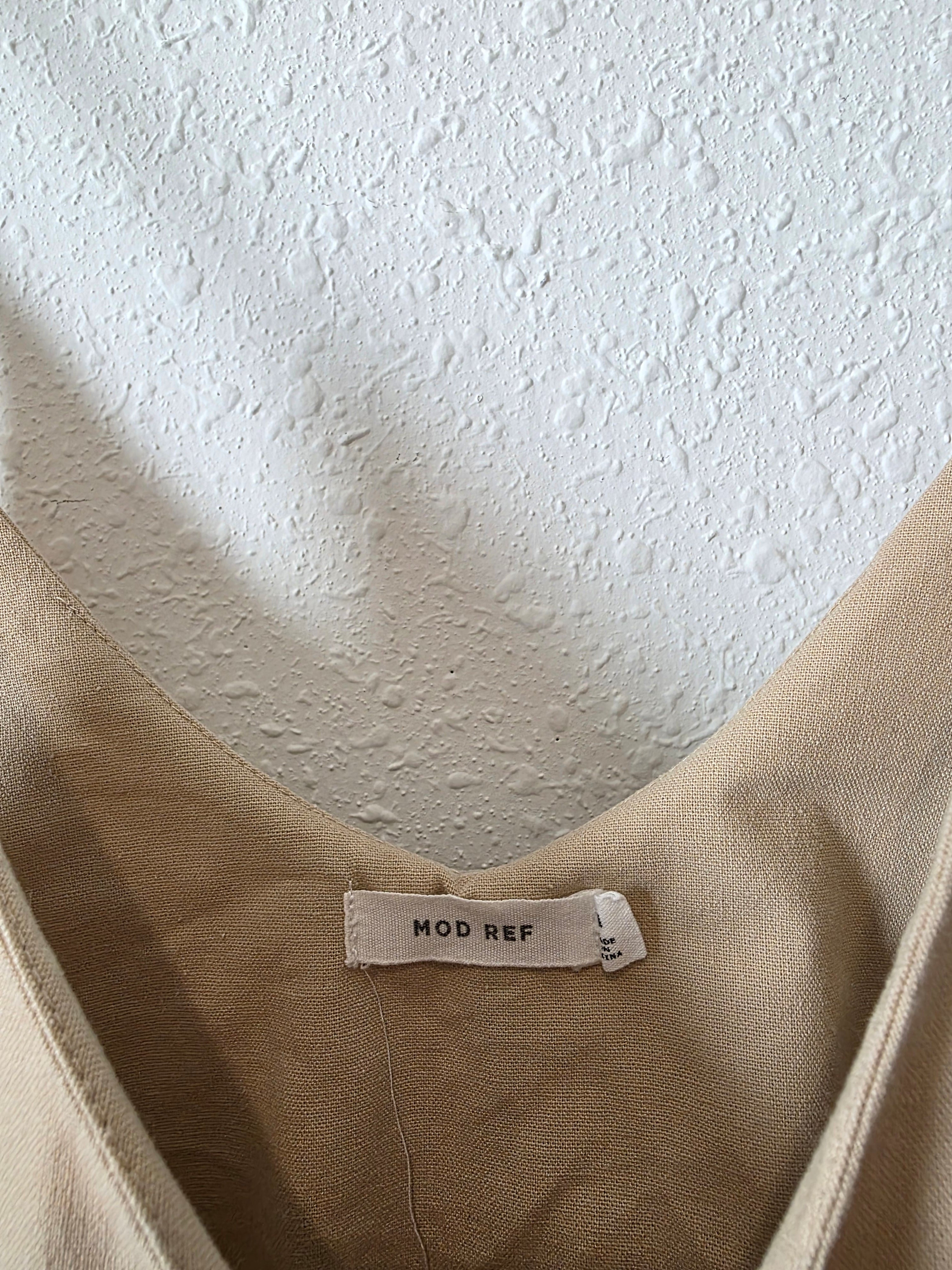 Mod Ref Linen Wide Leg Crop Jumpsuit (M)