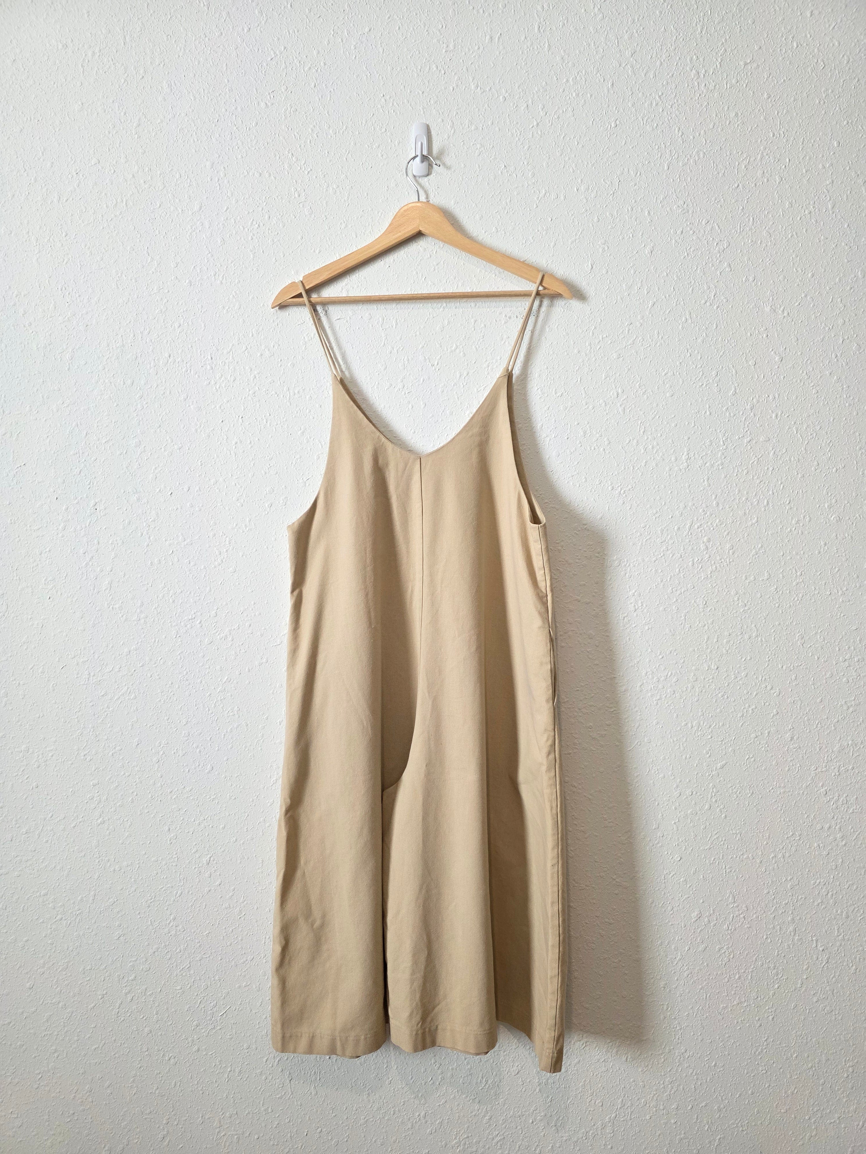 Mod Ref Linen Wide Leg Crop Jumpsuit (M)