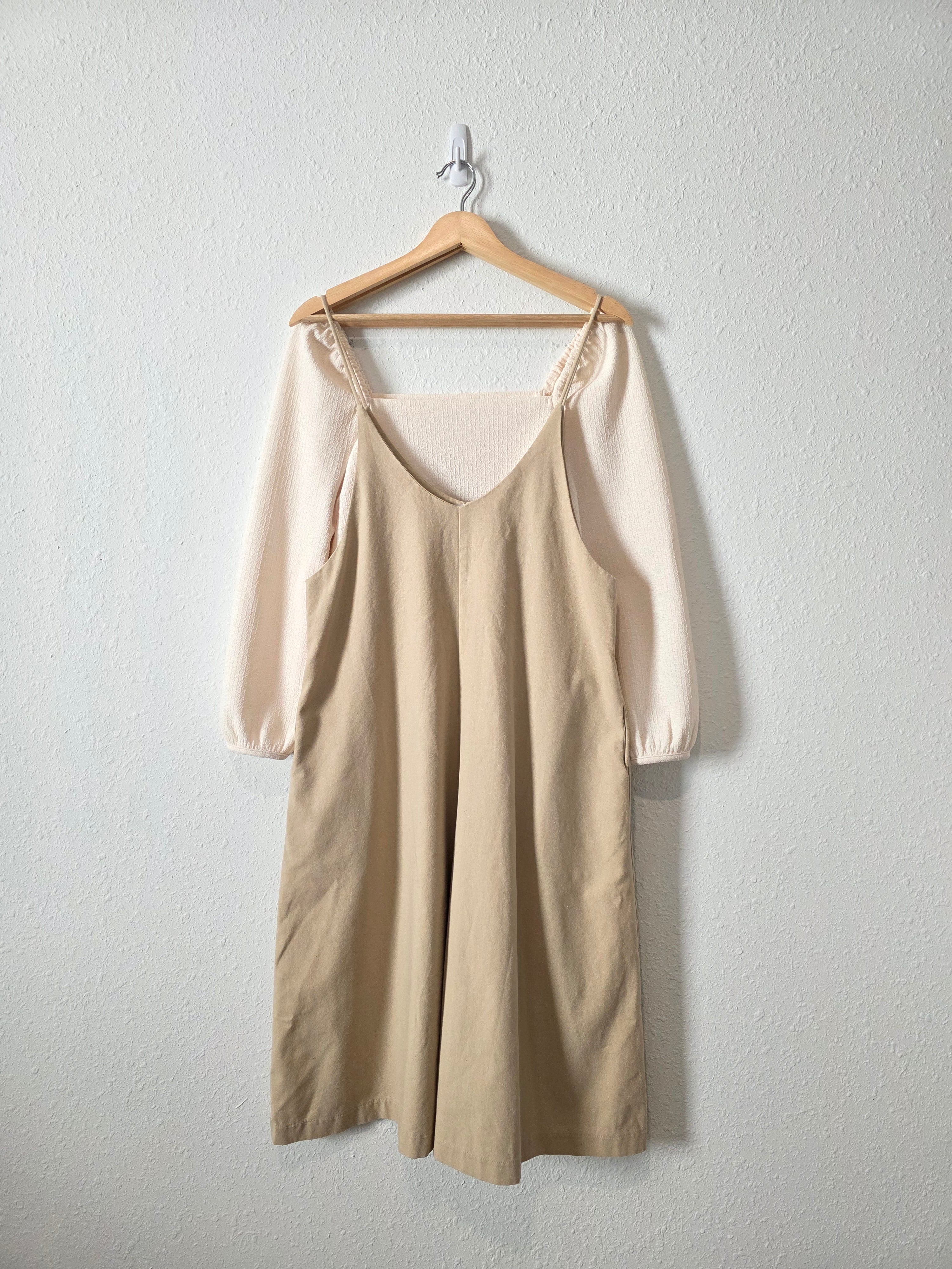 Mod Ref Linen Wide Leg Crop Jumpsuit (M)