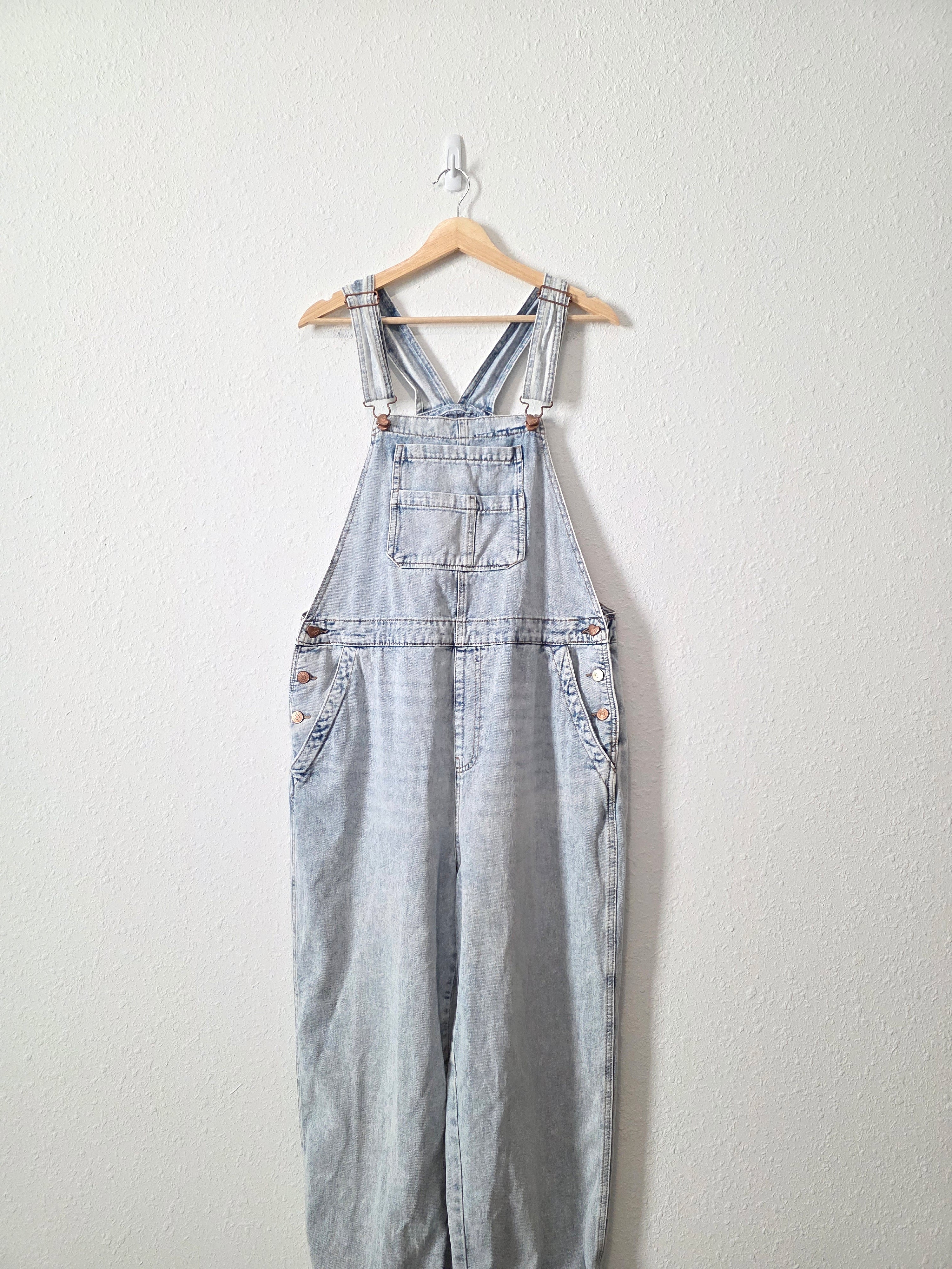 Light Wash Denim Overalls (XL)