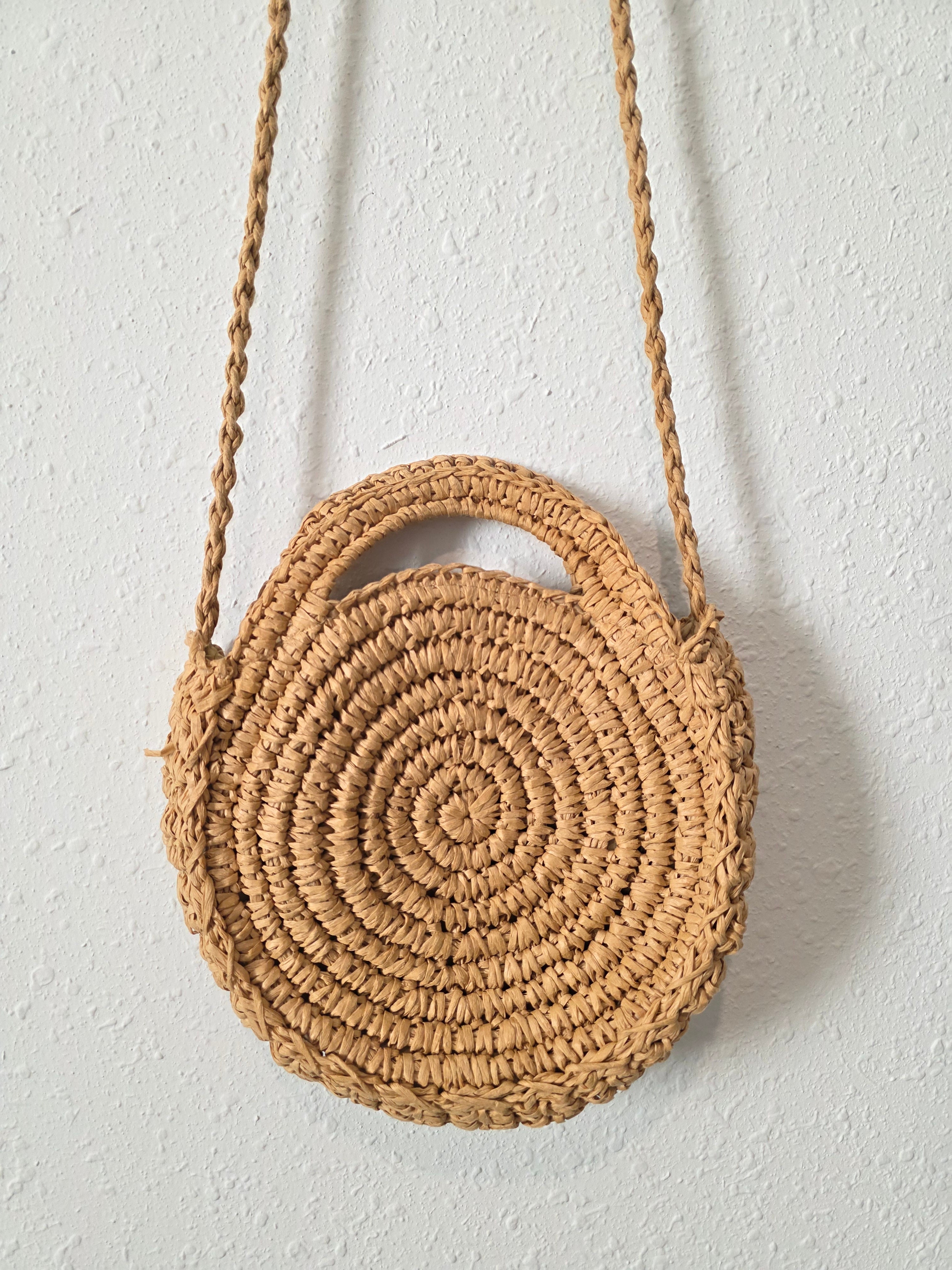 Small Straw Crossbody Bag