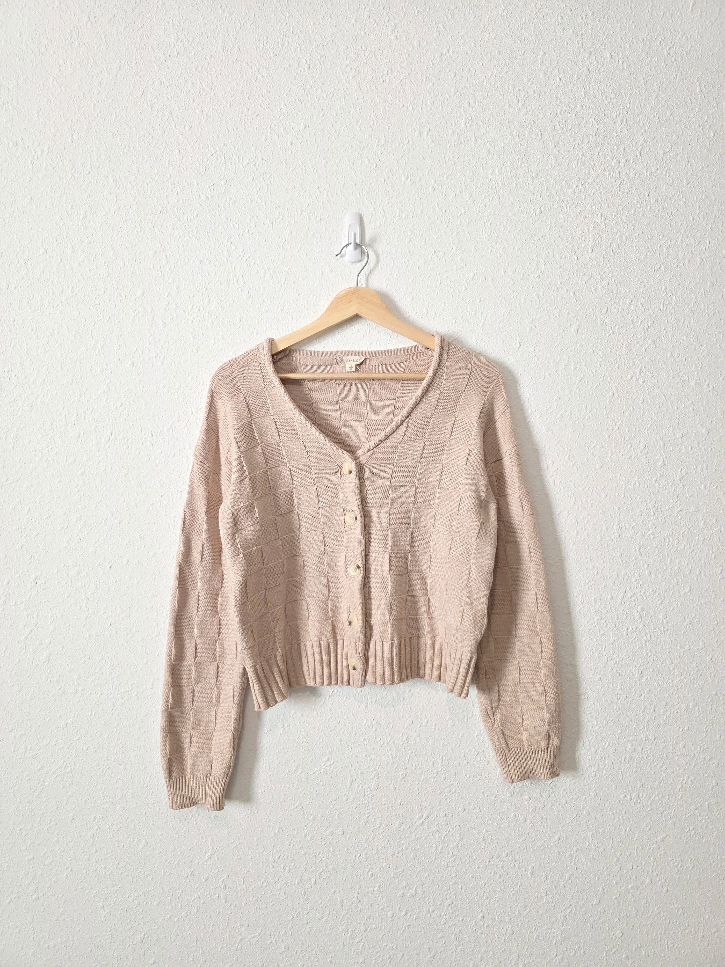 Hem & Thread Checkered Sweater (S)