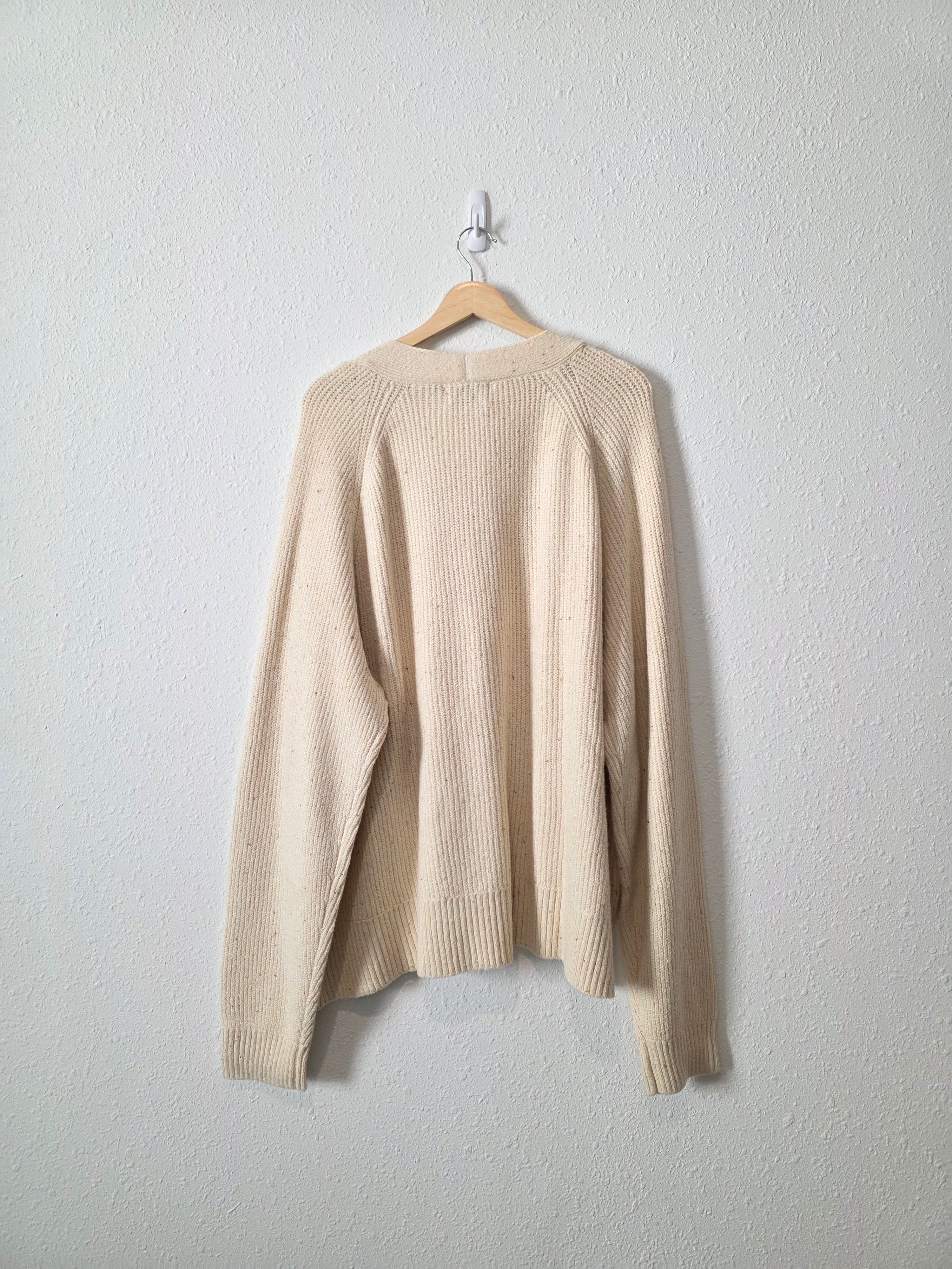 NEW Neutral Ribbed Cardigan (3X)