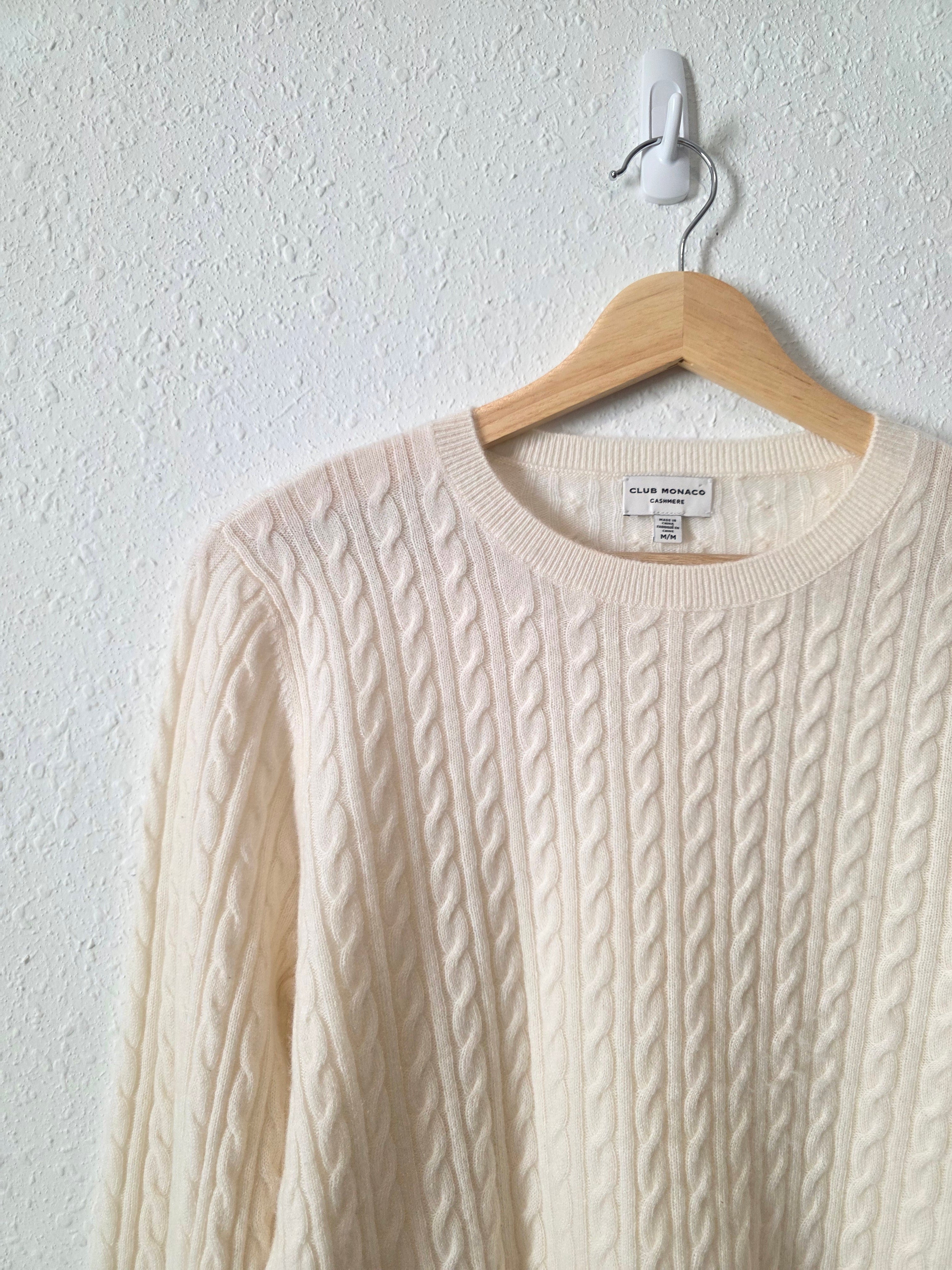 Club Monaco Cashmere Cable Knit Sweater (M)