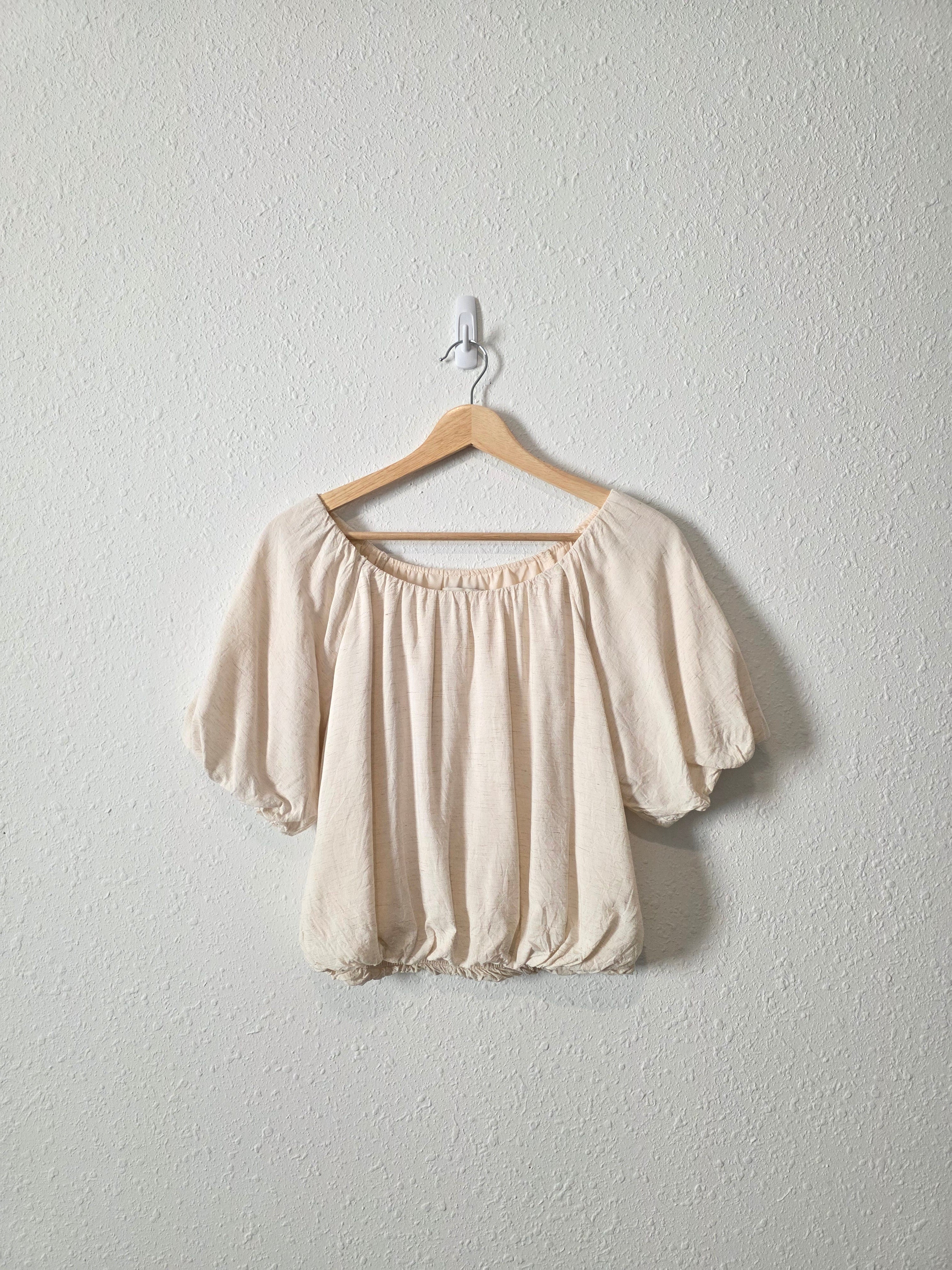 Moon River Linen Blend Top (S)