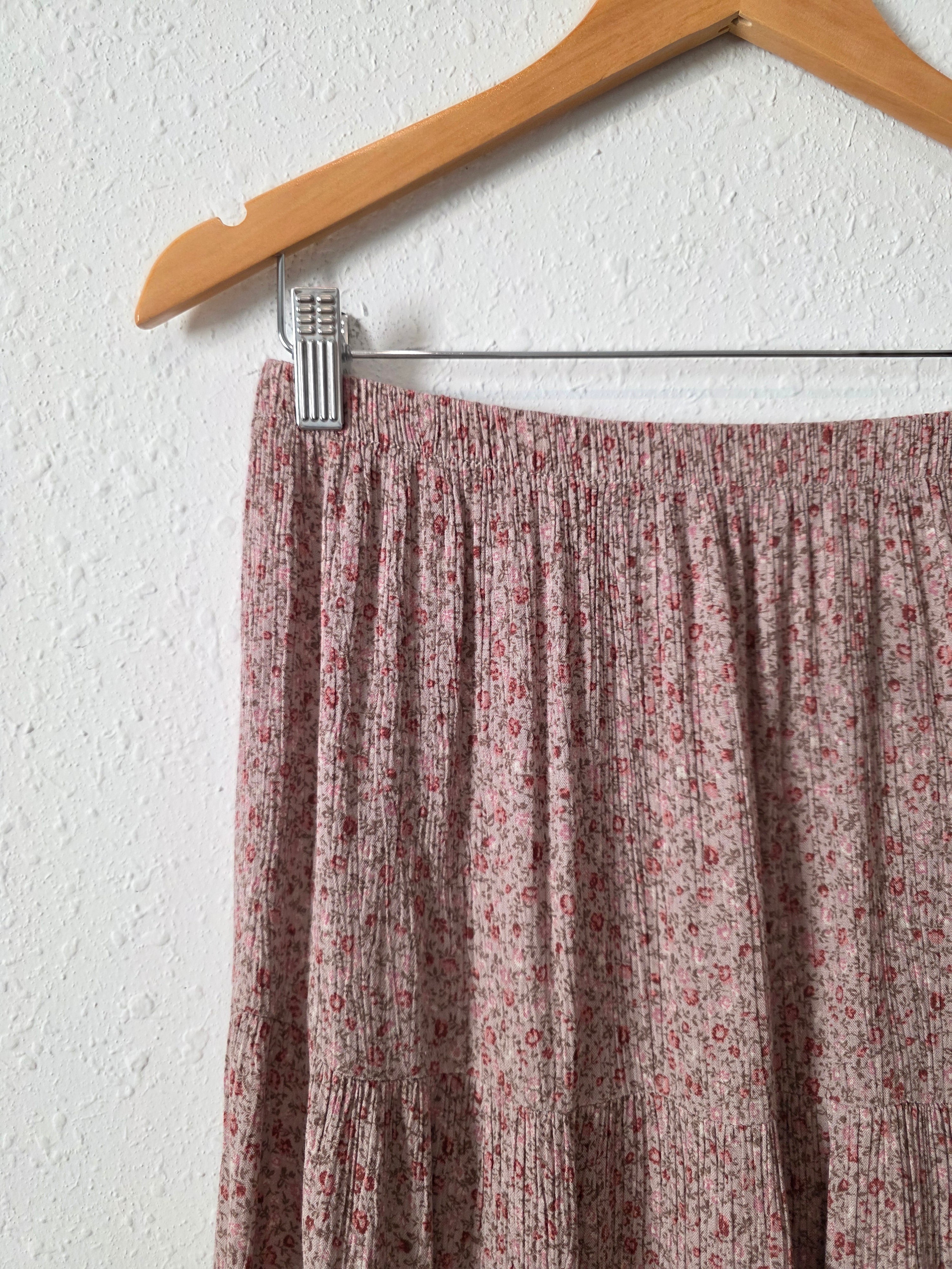 Carly Jean Floral Maxi Skirt (M)