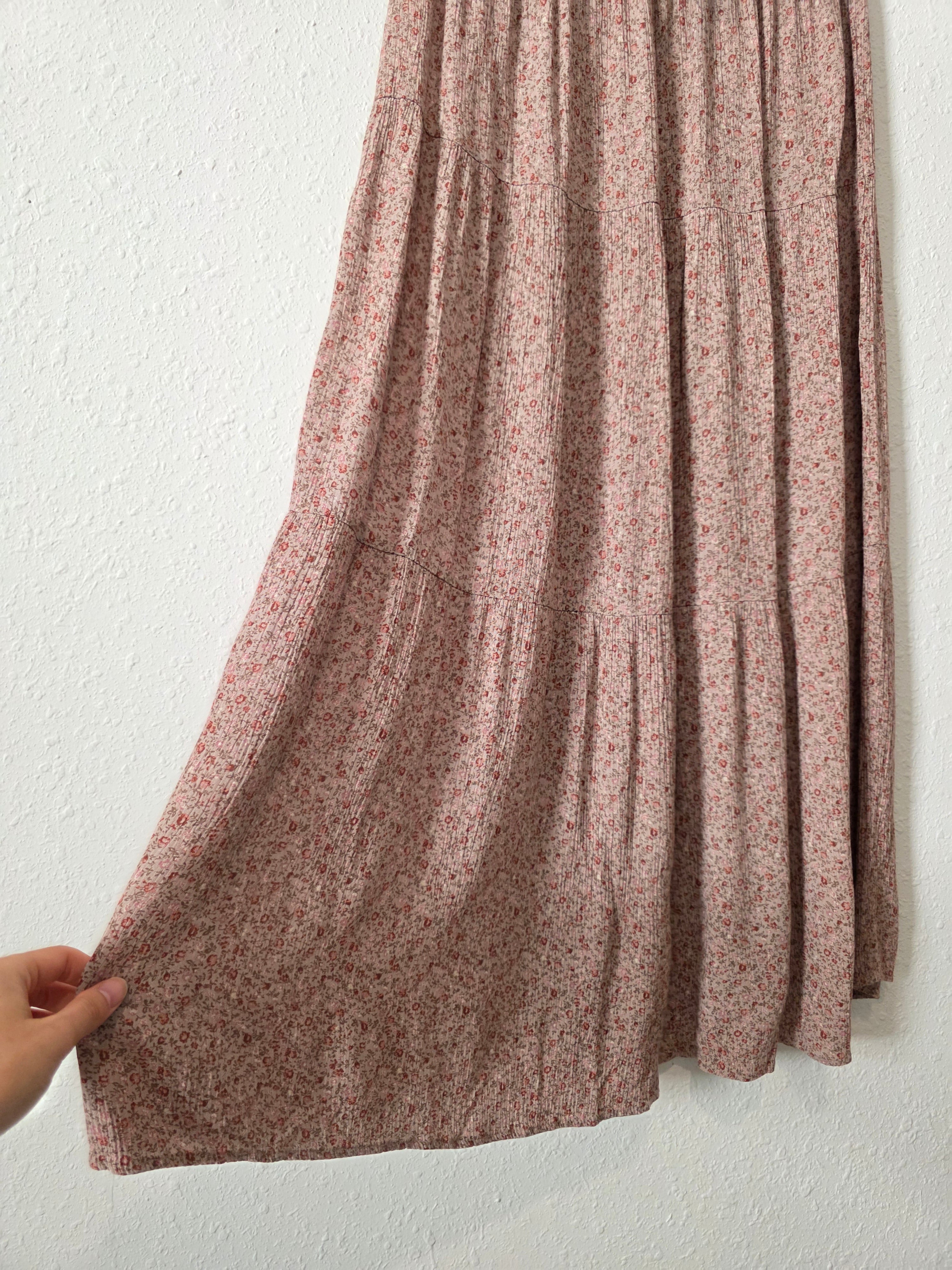 Carly Jean Floral Maxi Skirt (M)