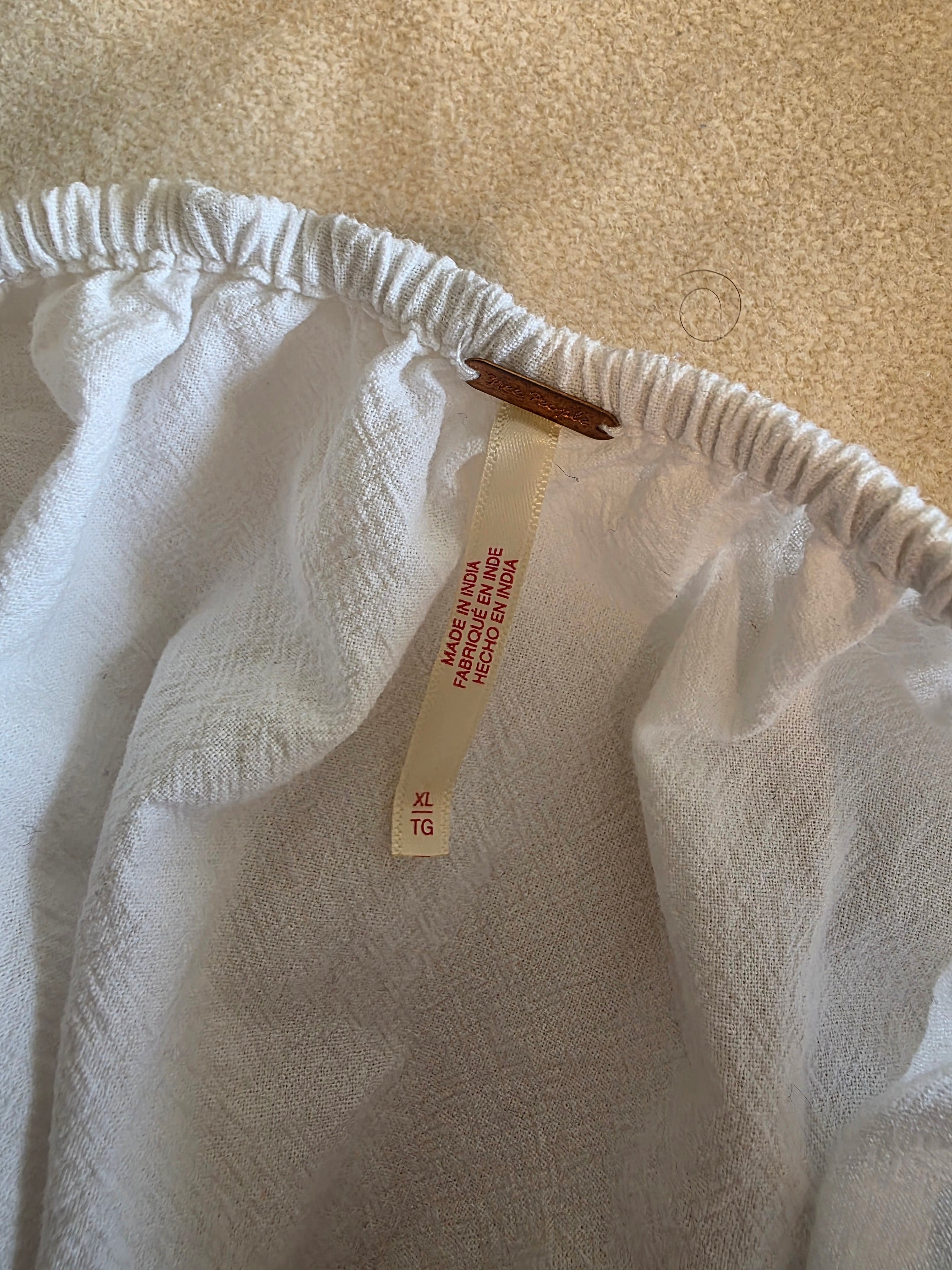 Free People Cotton Babydoll Top (XL)
