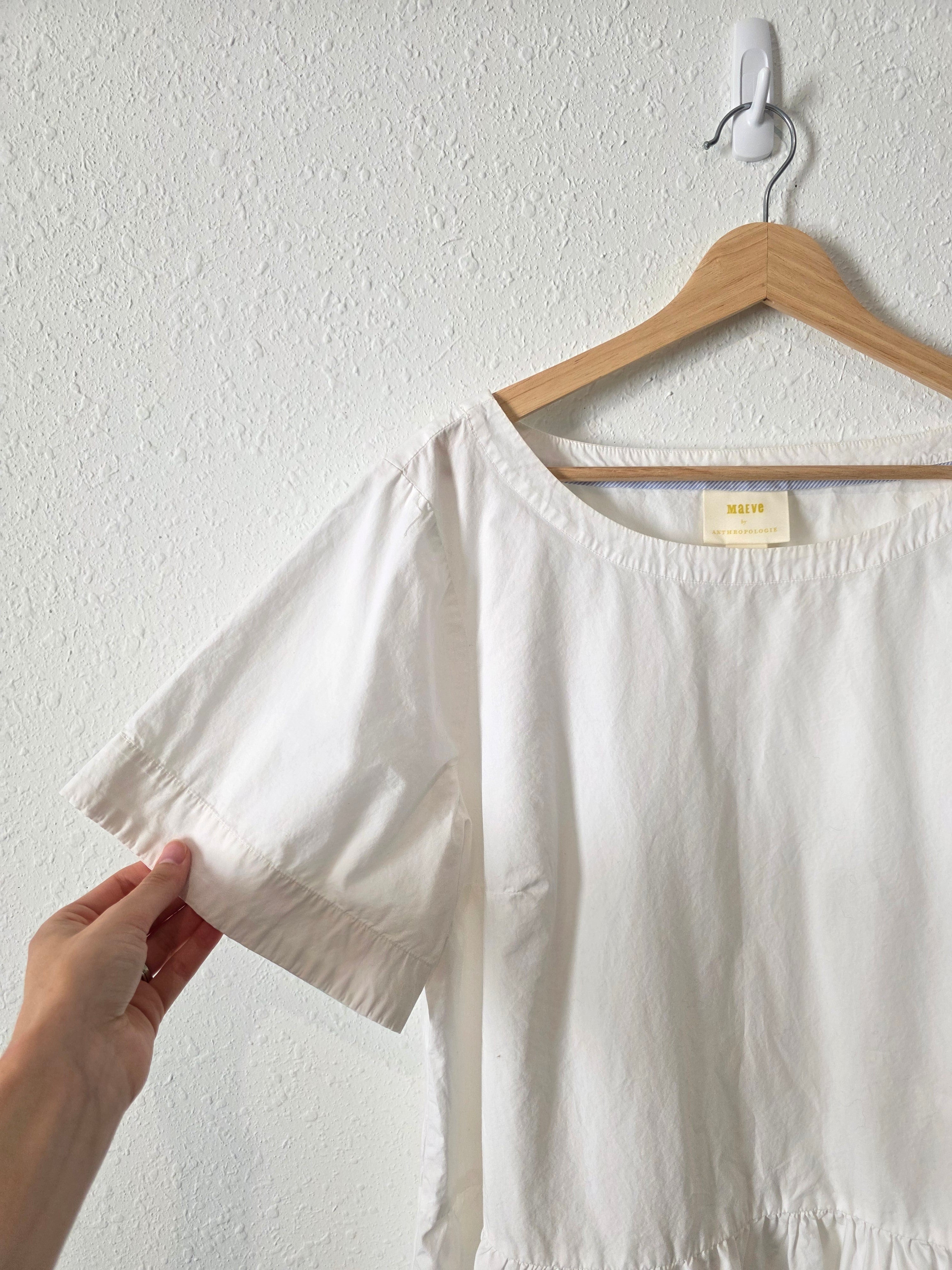 Anthropologie Cotton Babydoll Top (L)